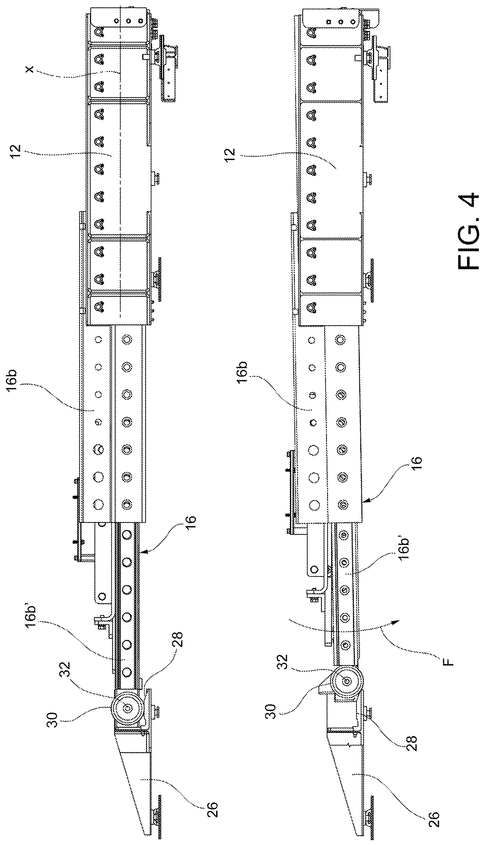 Patent US12617548 Figure 4 – Aircraft with moving system for moving sensing means during flight