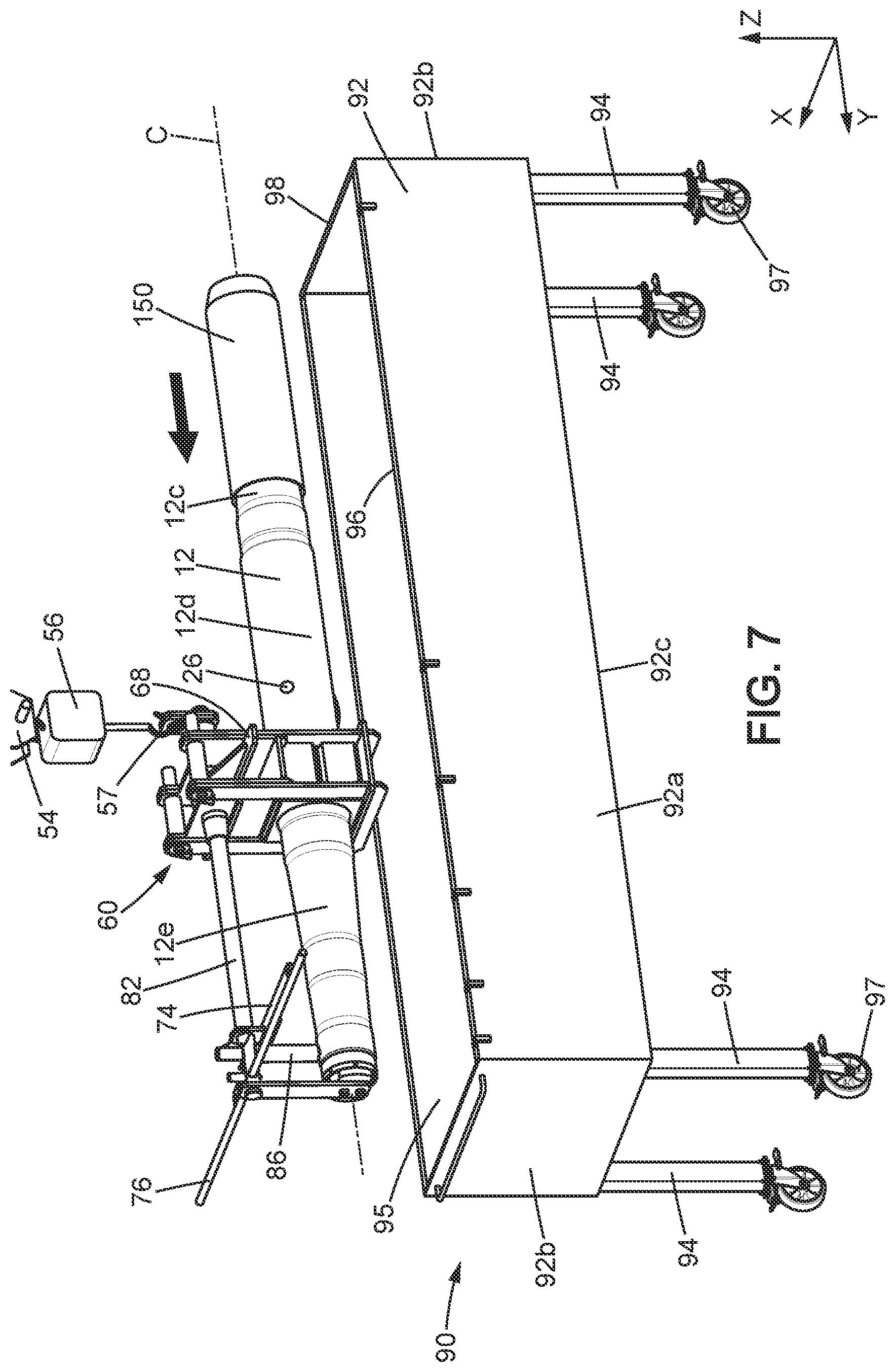 Patent US12617551 Figure 7 – Method for mounting an axle in a bogie, and associated installation