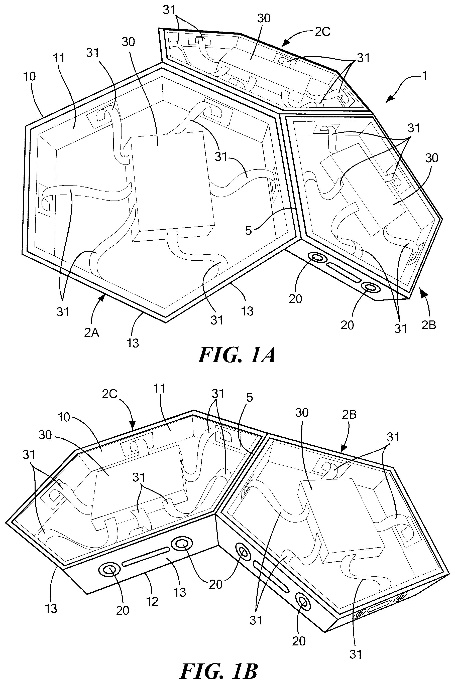 Patent US12617553 Figure 1 – Methods and apparatus for autonomous 3D self-assembly, spatial docking and reconfiguration