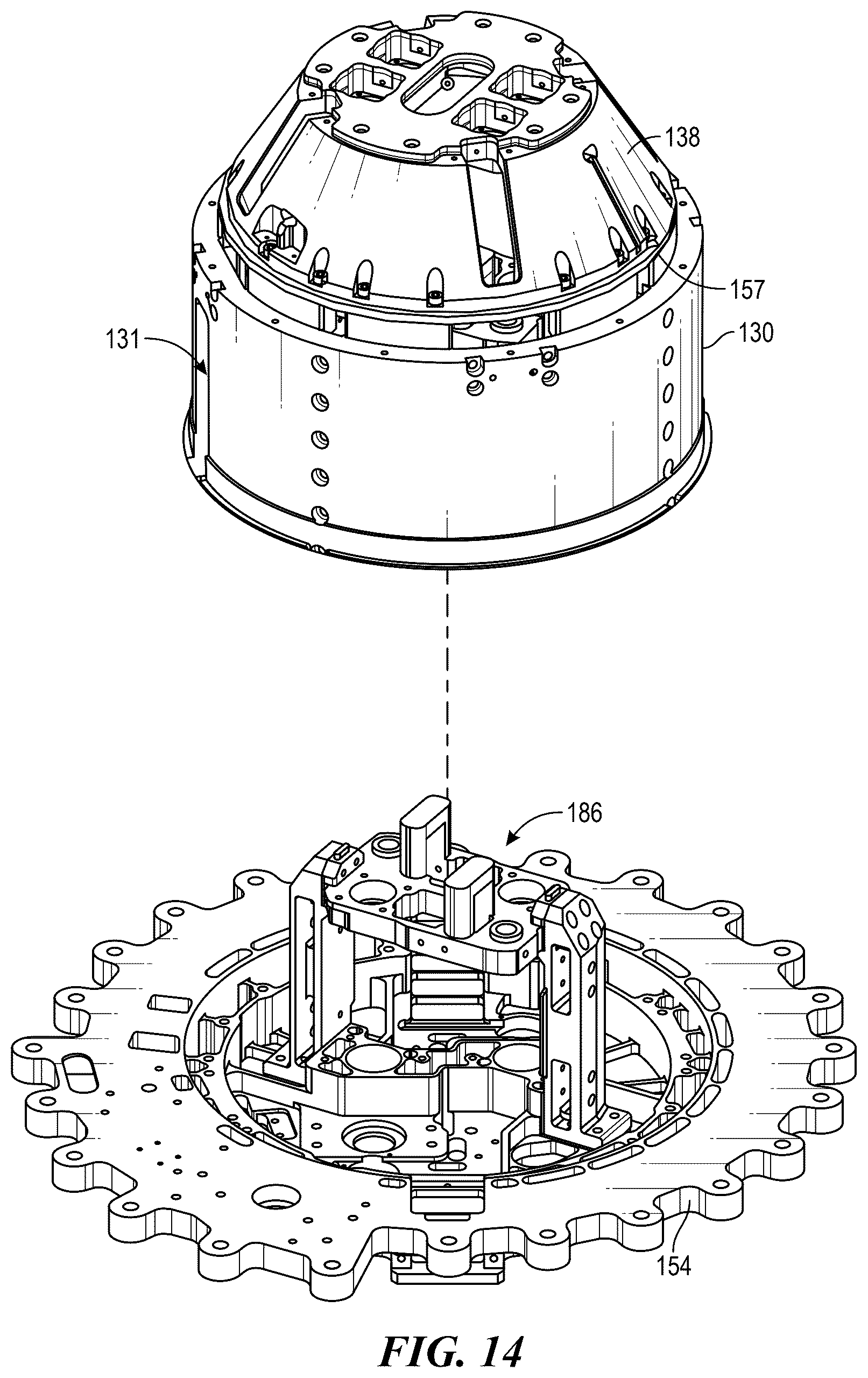 Patent US12617556 Figure 15 – Material transfer interfaces for space vehicles, and associated systems and methods