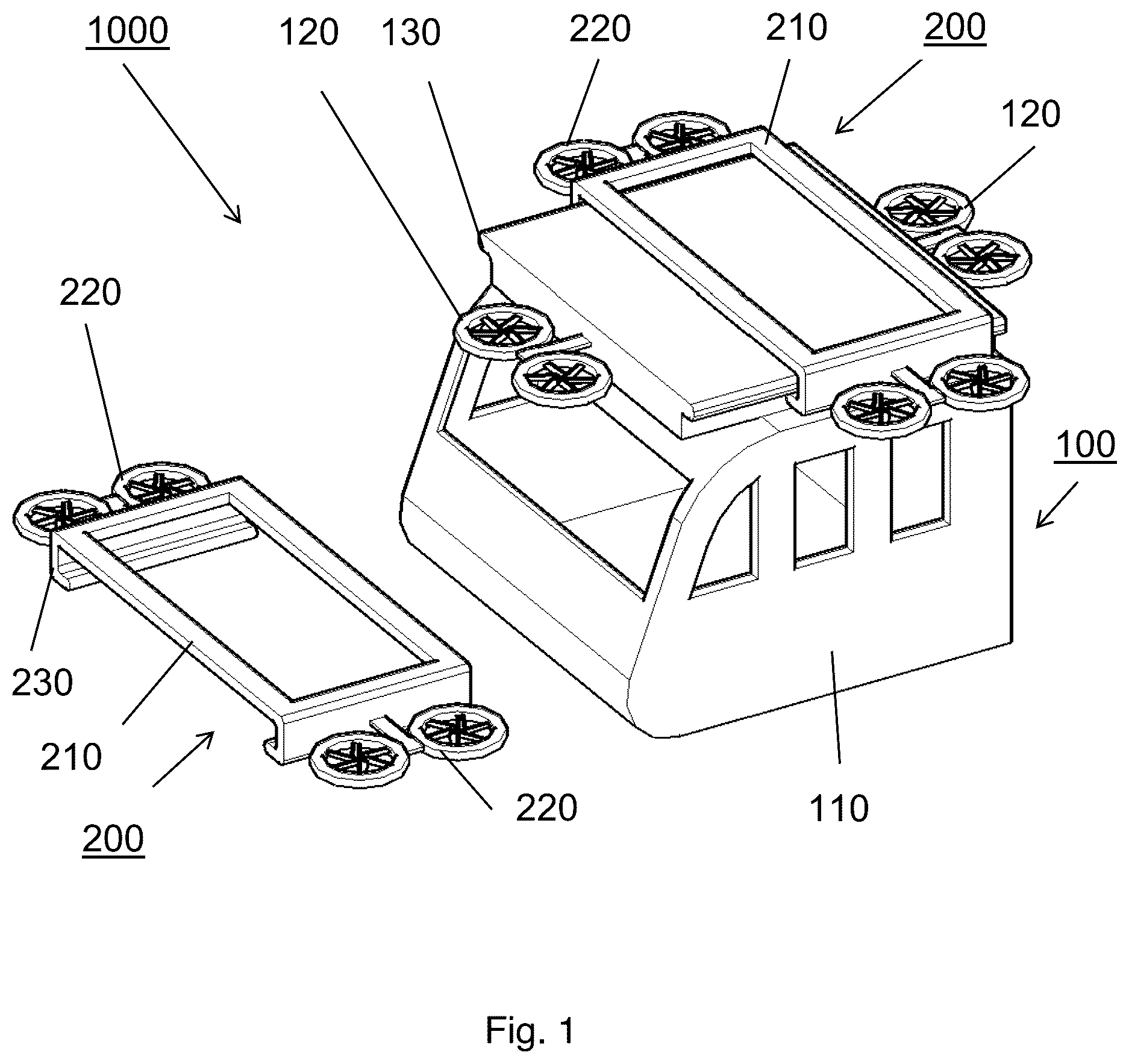 Patent US12617563 Figure 1 – Payload (variants) and air transport system (variants) comprising same