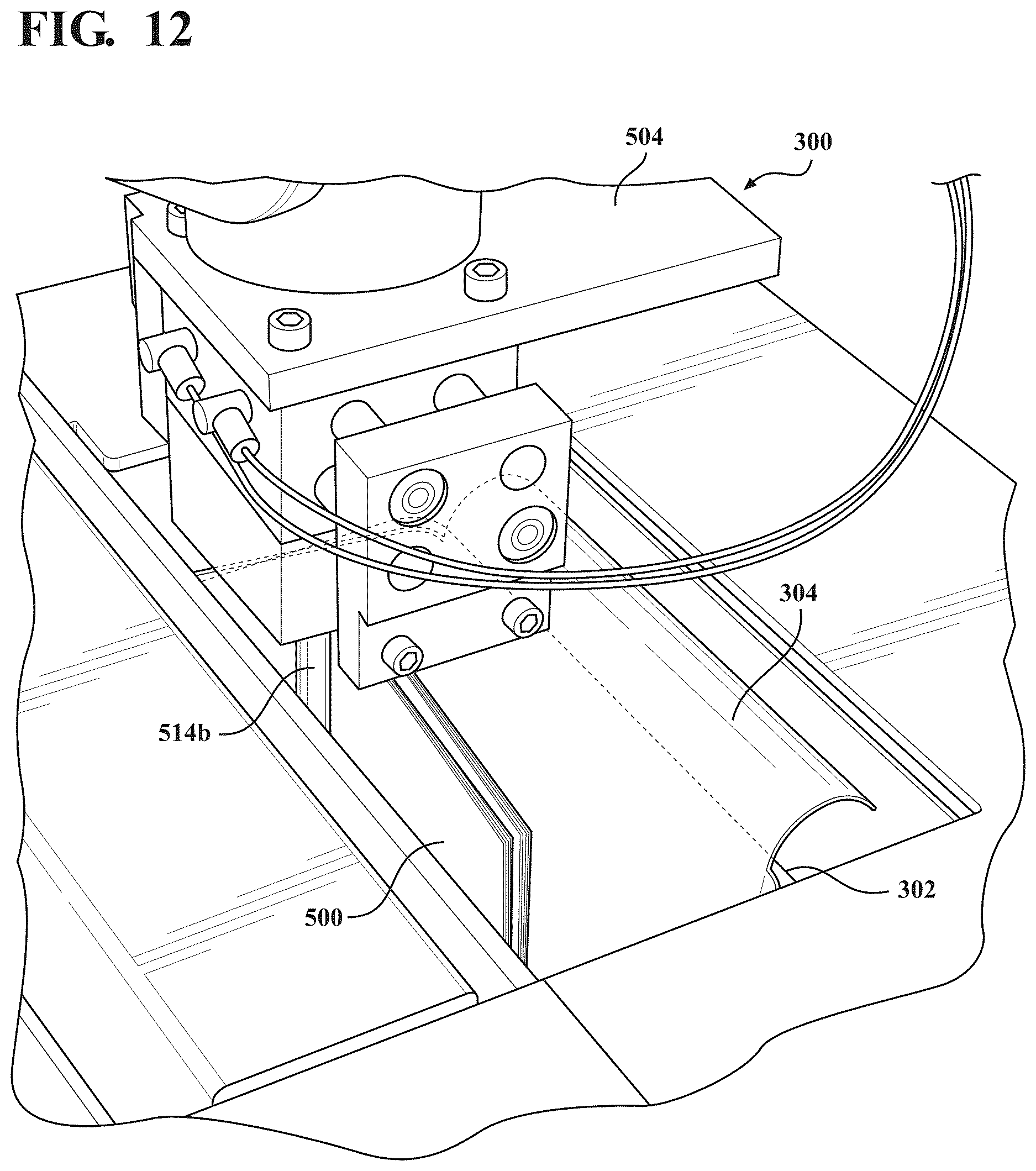 Patent US12617566 Figure 12 – Literature packaging system for a high-volume pharmacy