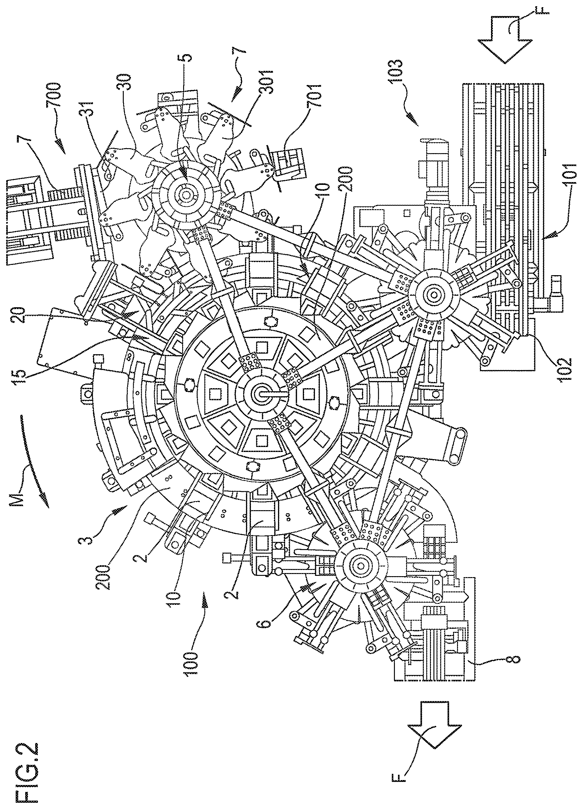 Patent US12617567 Figure 2 – Packaging unit for packaging articles in boxes and method for packaging articles in boxes