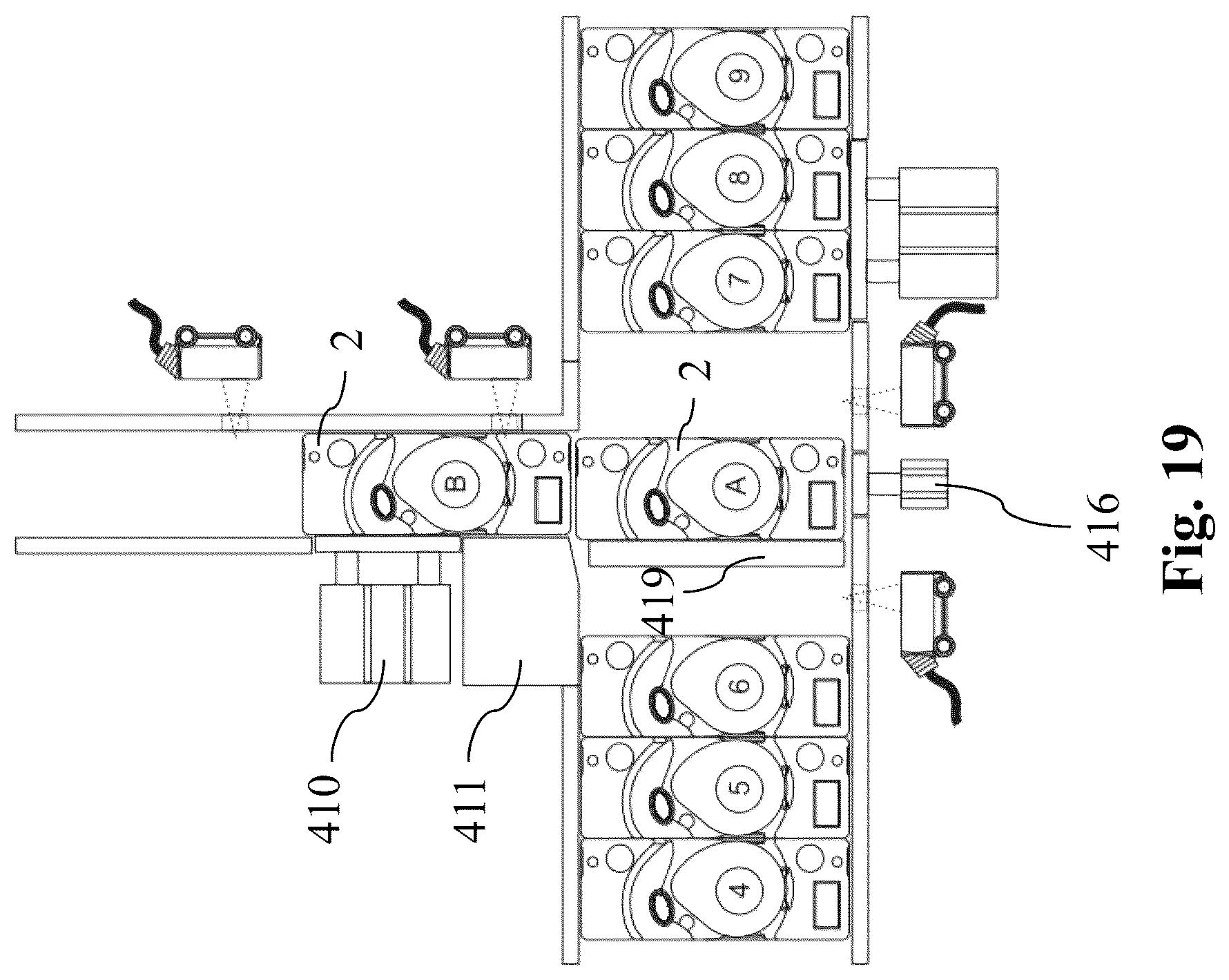Patent US12617569 Figure 17 – Primary packaging line for ophthalmic articles