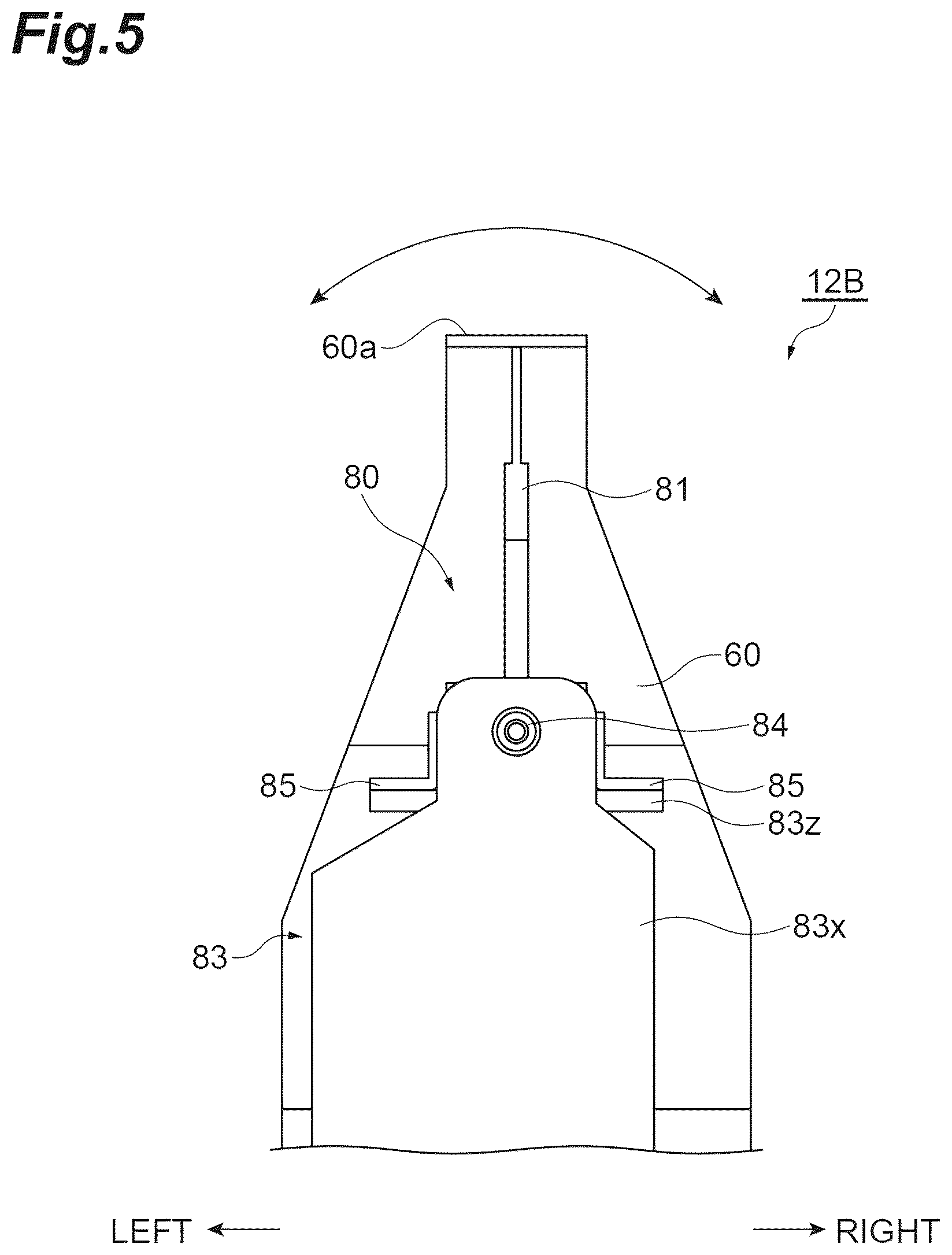 Patent US12617570 Figure 5 – Flap folding device, box manufacturing device, box sealing device, and box packaging device