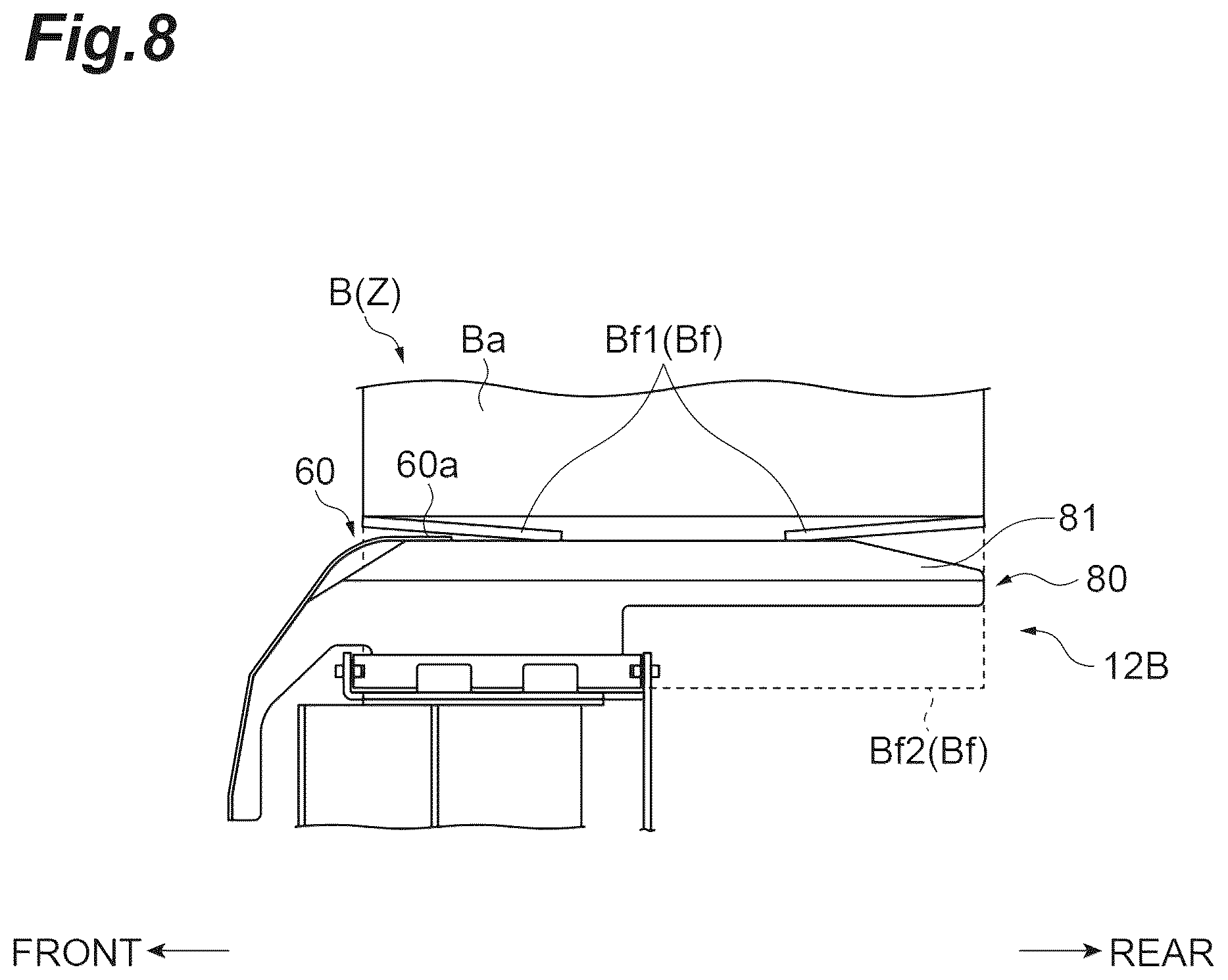 Patent US12617570 Figure 8 – Flap folding device, box manufacturing device, box sealing device, and box packaging device