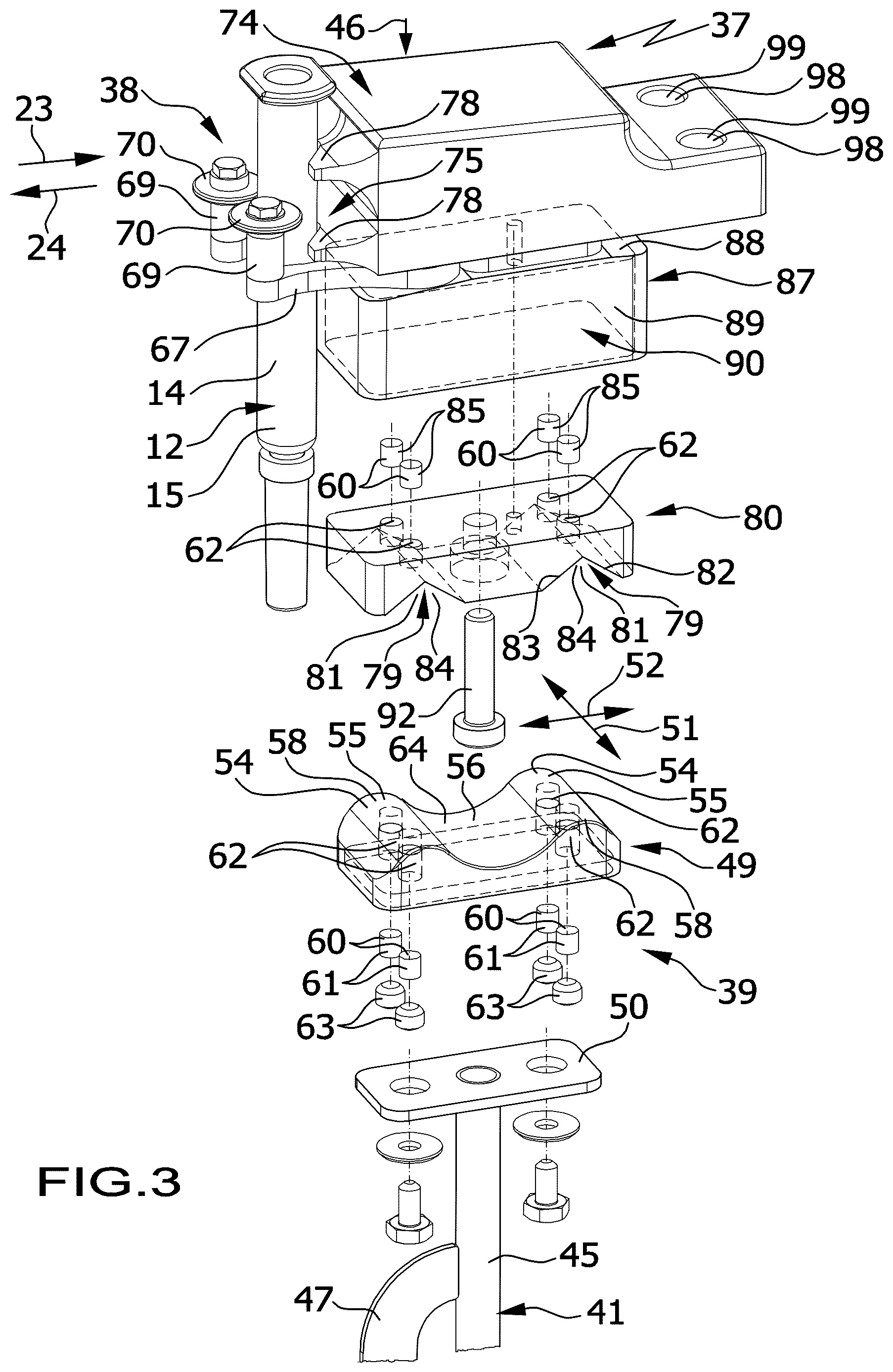 Patent US12617571 Figure 3 – Fixing apparatus for a container, and system for processing containers