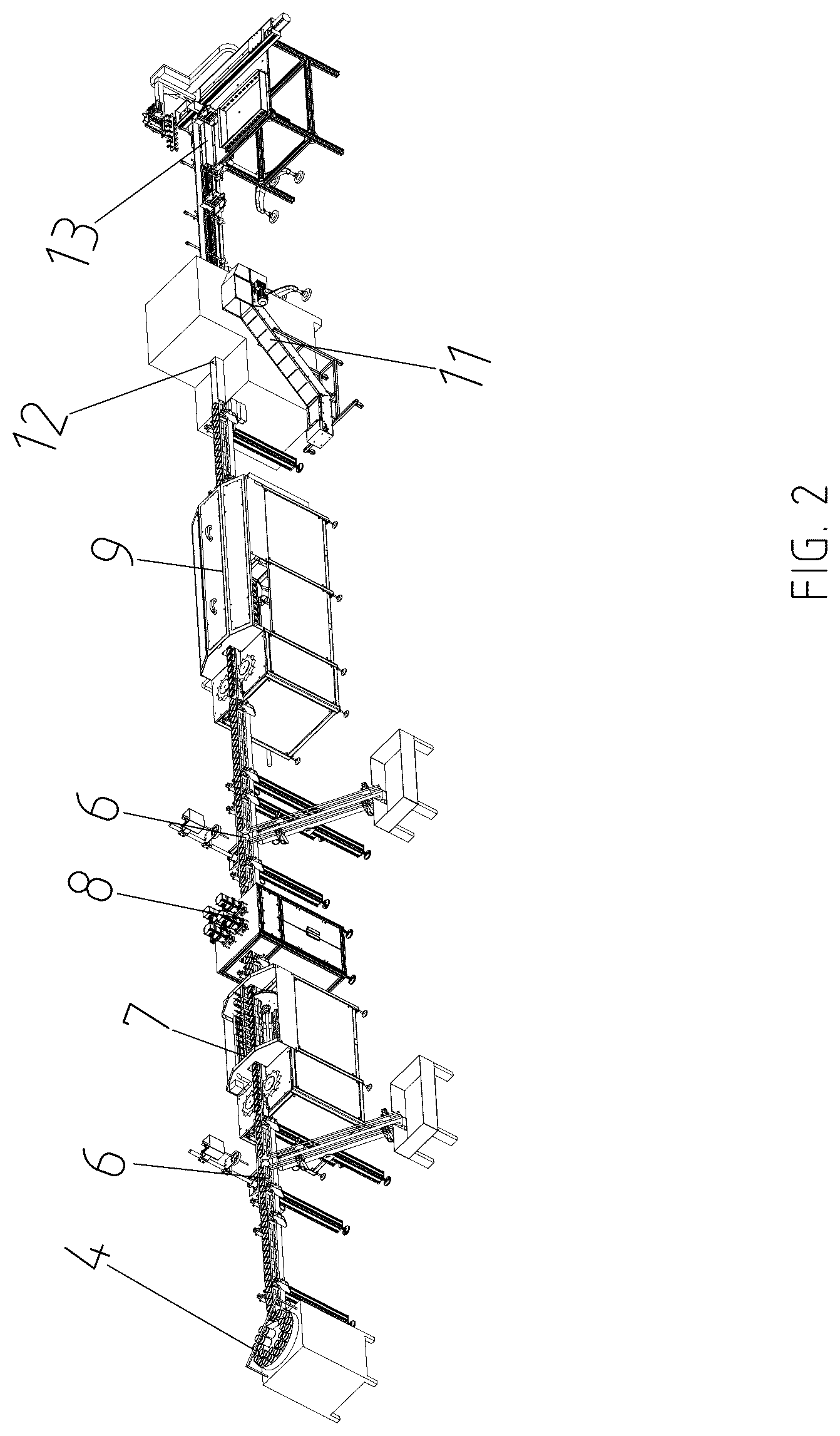 Patent US12617572 Figure 2 – Fully automated filling line for tissue culture flasks and control method therefor
