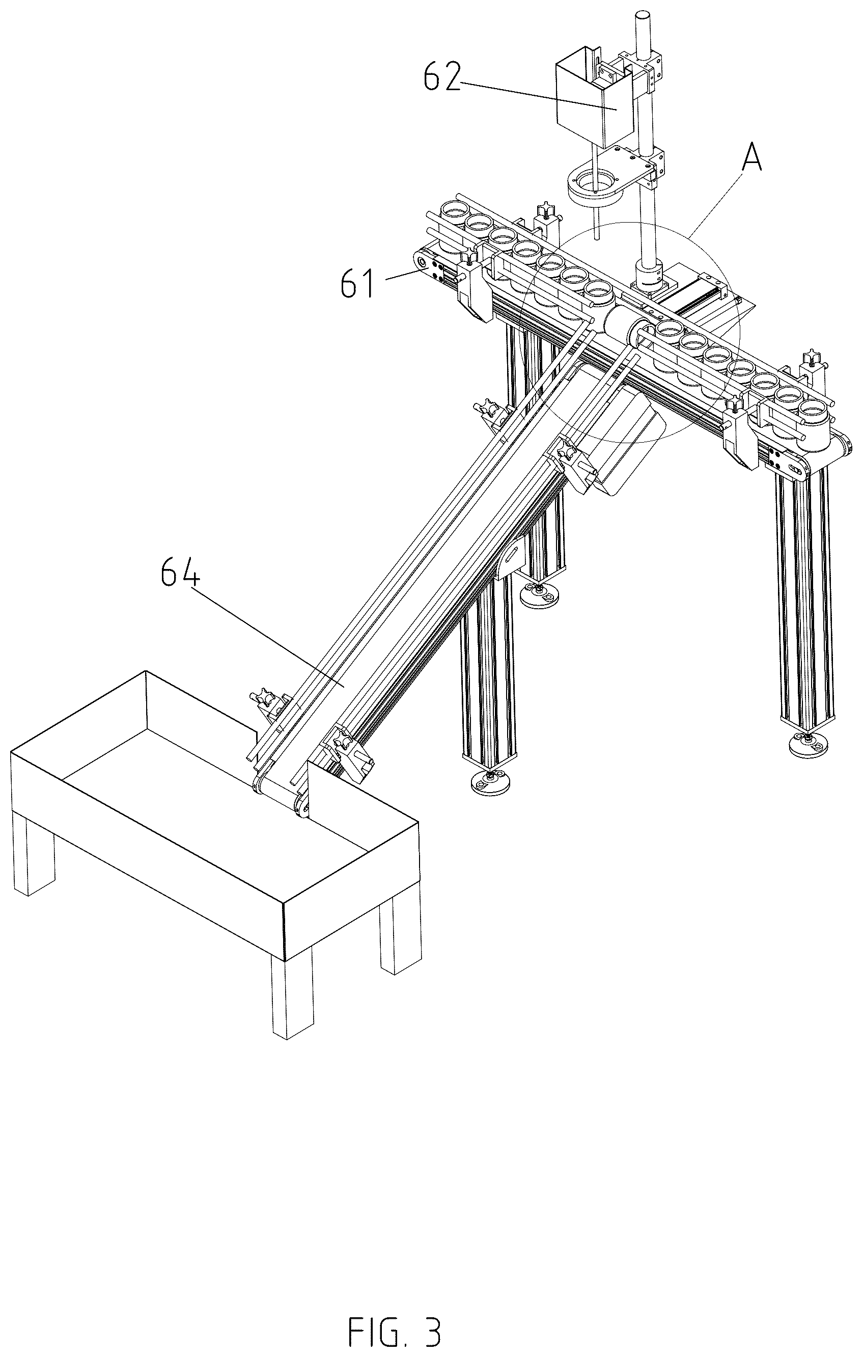 Patent US12617572 Figure 3 – Fully automated filling line for tissue culture flasks and control method therefor