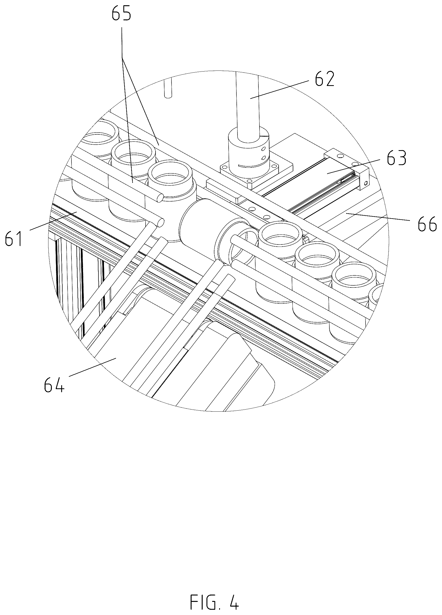 Patent US12617572 Figure 4 – Fully automated filling line for tissue culture flasks and control method therefor