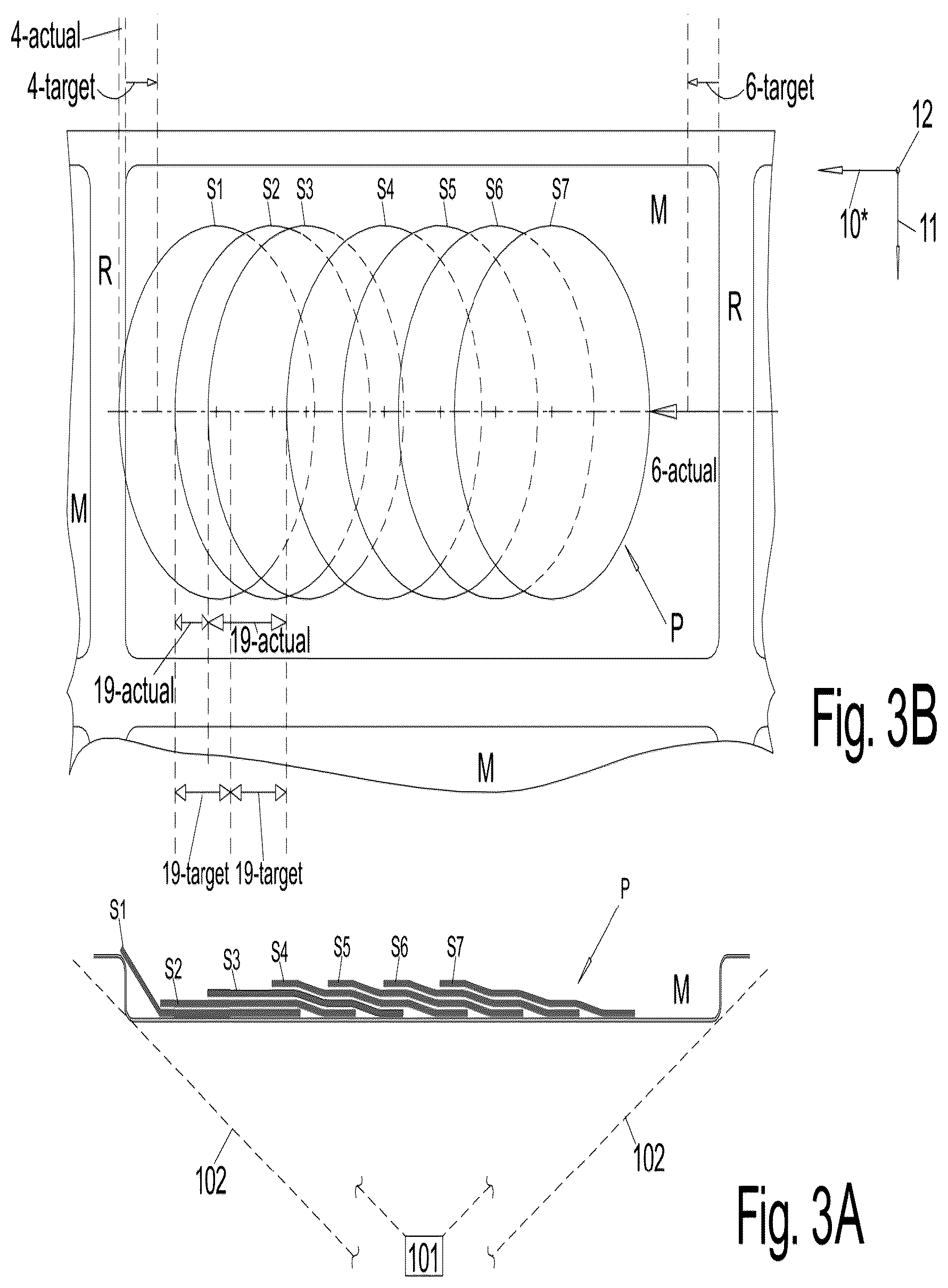 Patent US12617573 Figure 6 – Method for automatically maintaining a predetermined portion arrangement in a tray trough and packaging apparatus suitable therefor