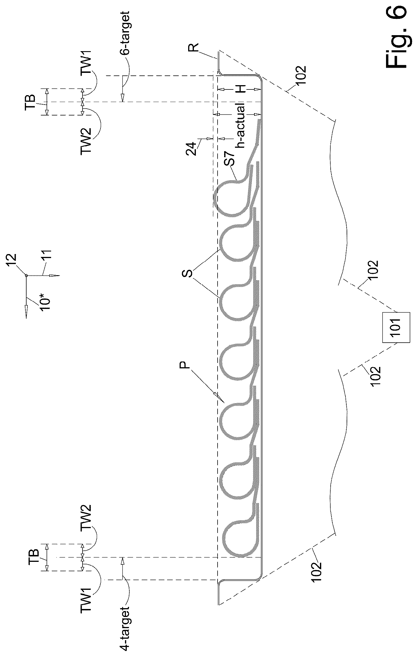 Patent US12617573 Figure 9 – Method for automatically maintaining a predetermined portion arrangement in a tray trough and packaging apparatus suitable therefor