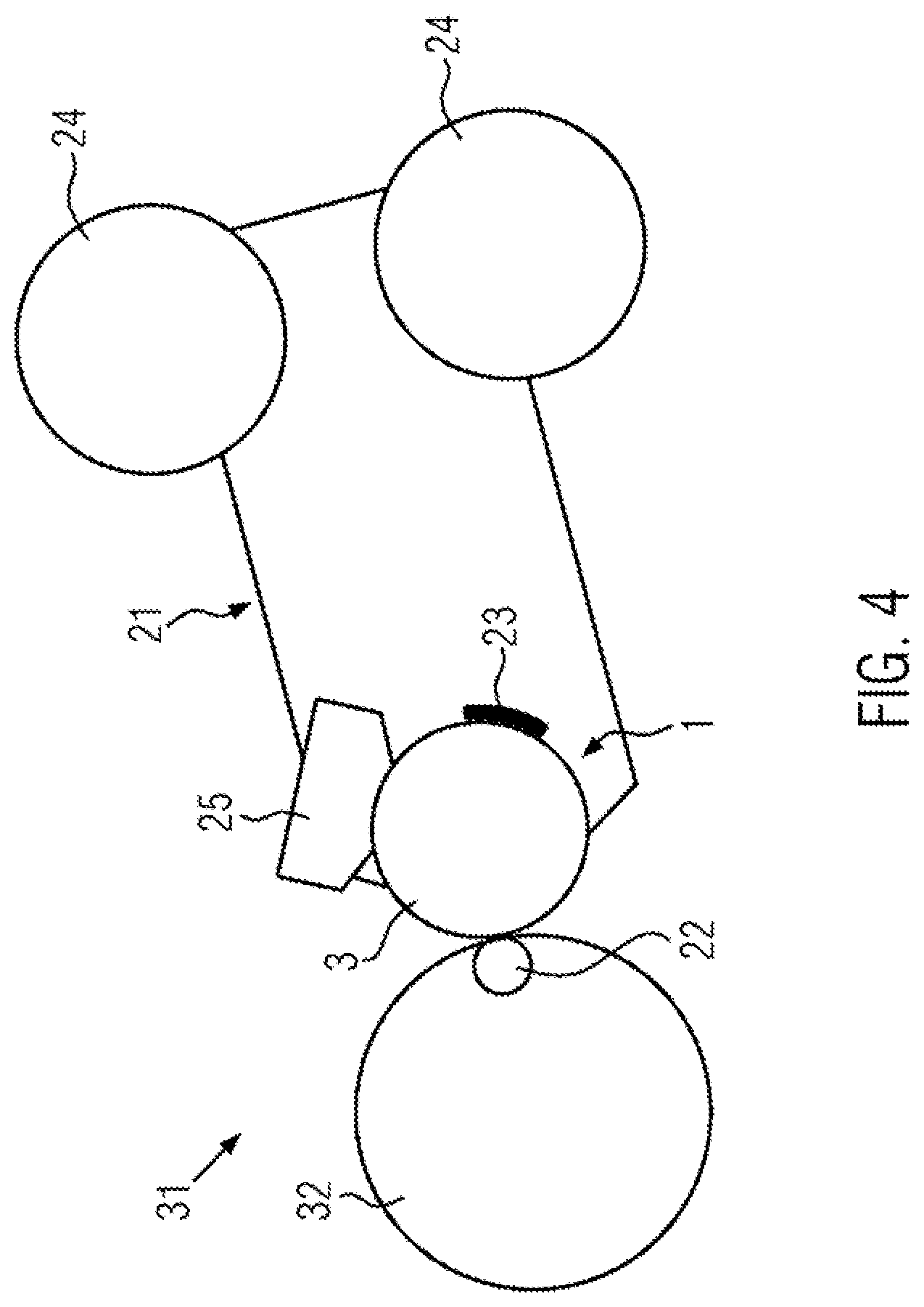 Patent US12617576 Figure 4 – Vacuum cylinder unit for transferring labels