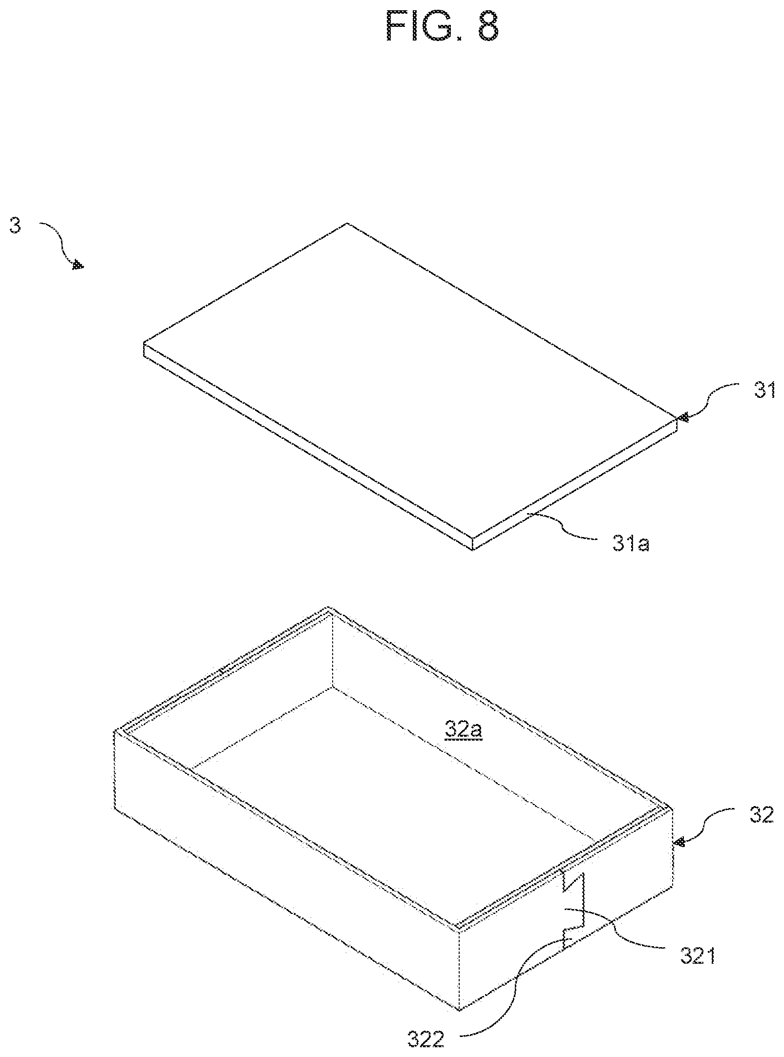 Patent US12617577 Figure 8 – Food container