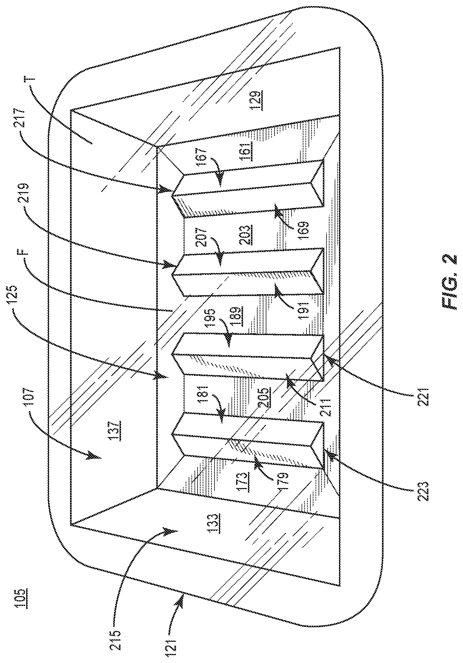 Patent US12617578 Figure 2 – Tray with divider features