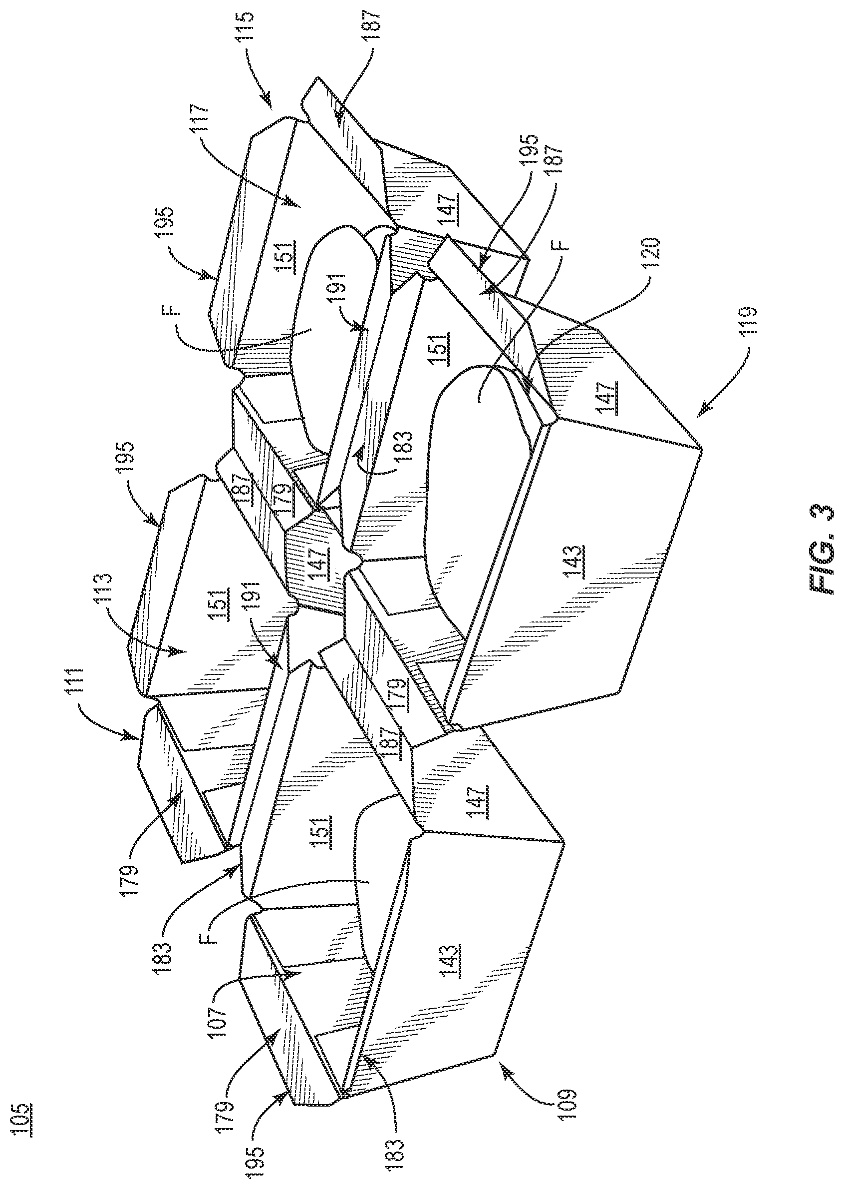 Patent US12617579 Figure 3 – Tray with separable features