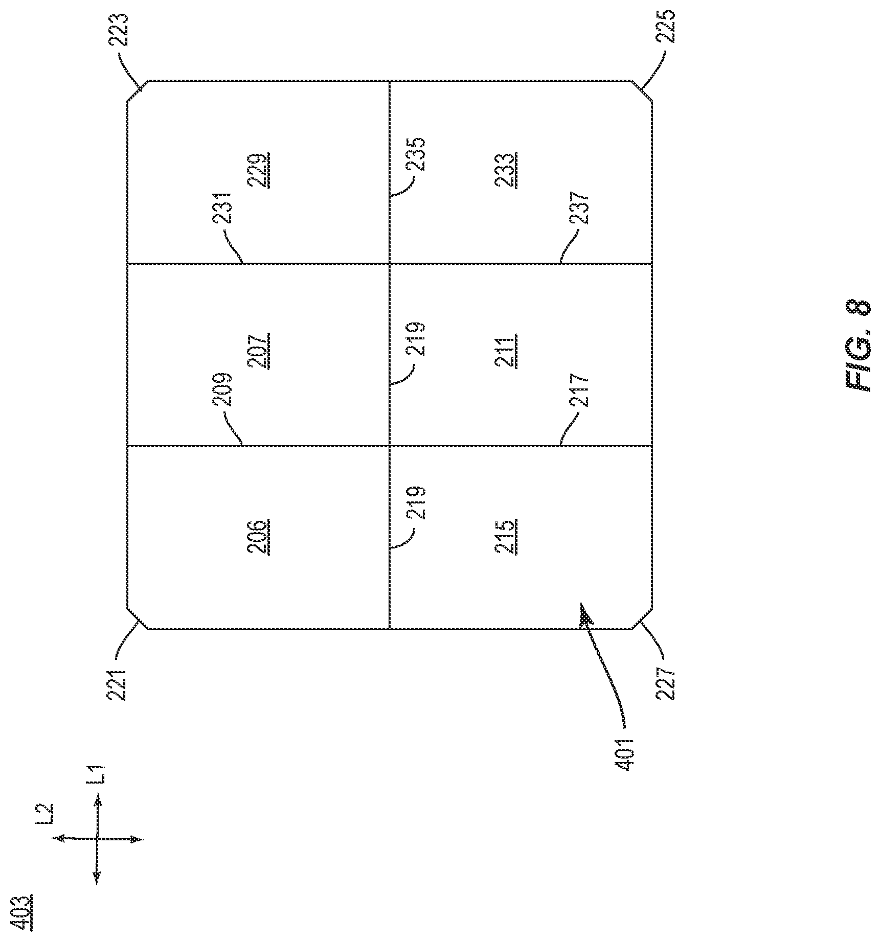 Patent US12617579 Figure 8 – Tray with separable features