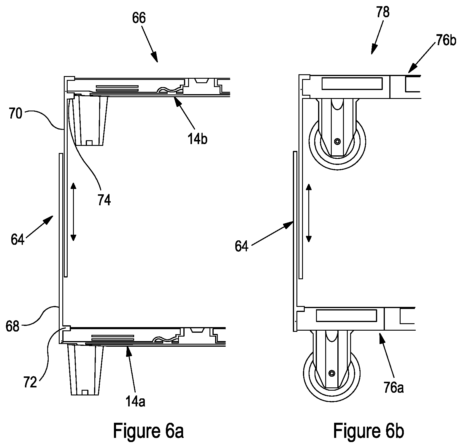 Patent US12617582 Figure 6 – Adjustable elevated stacking pallet support member and methods of elevated stacking of pallets