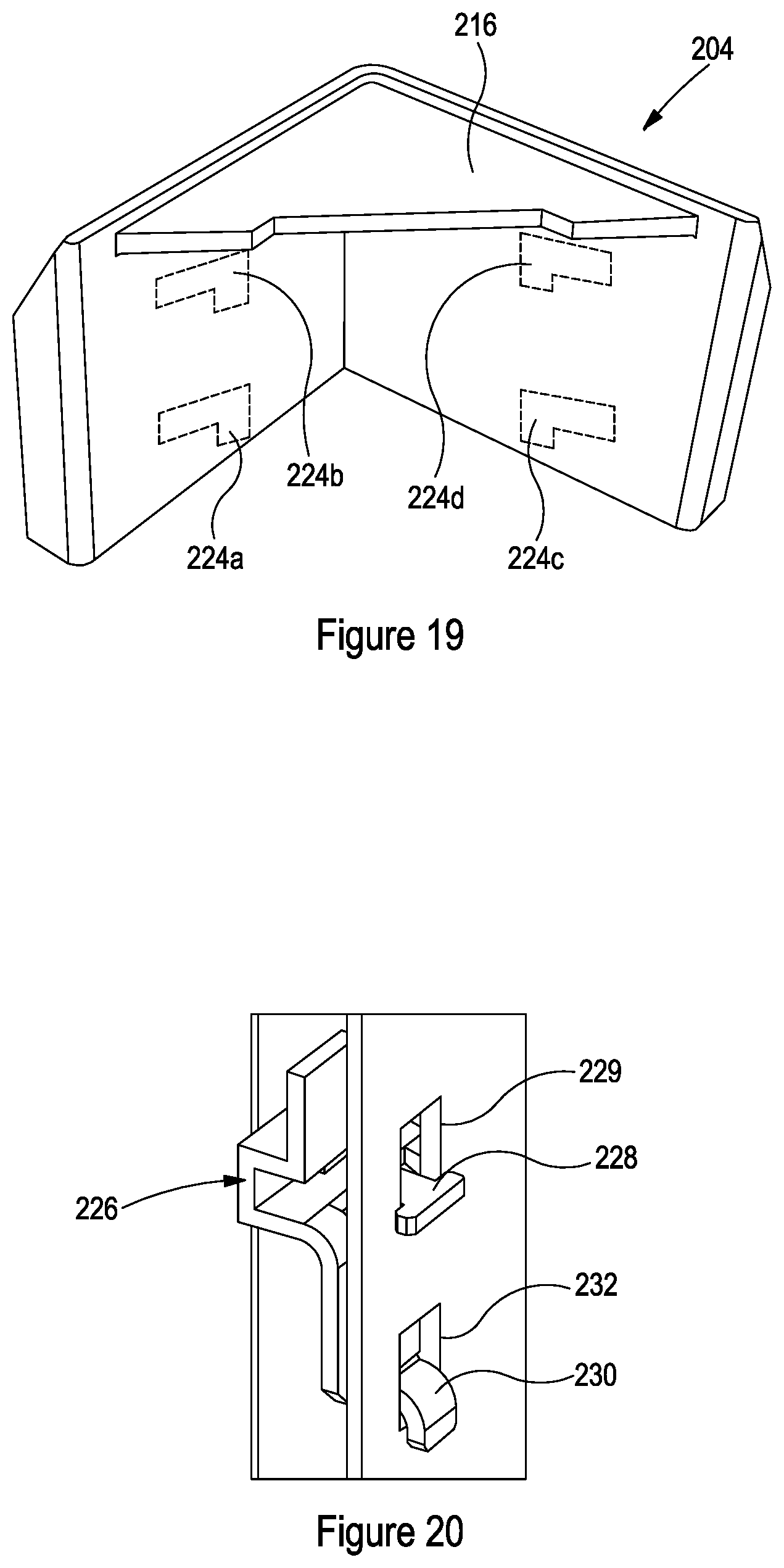 Patent US12617582 Figure 19 – Adjustable elevated stacking pallet support member and methods of elevated stacking of pallets