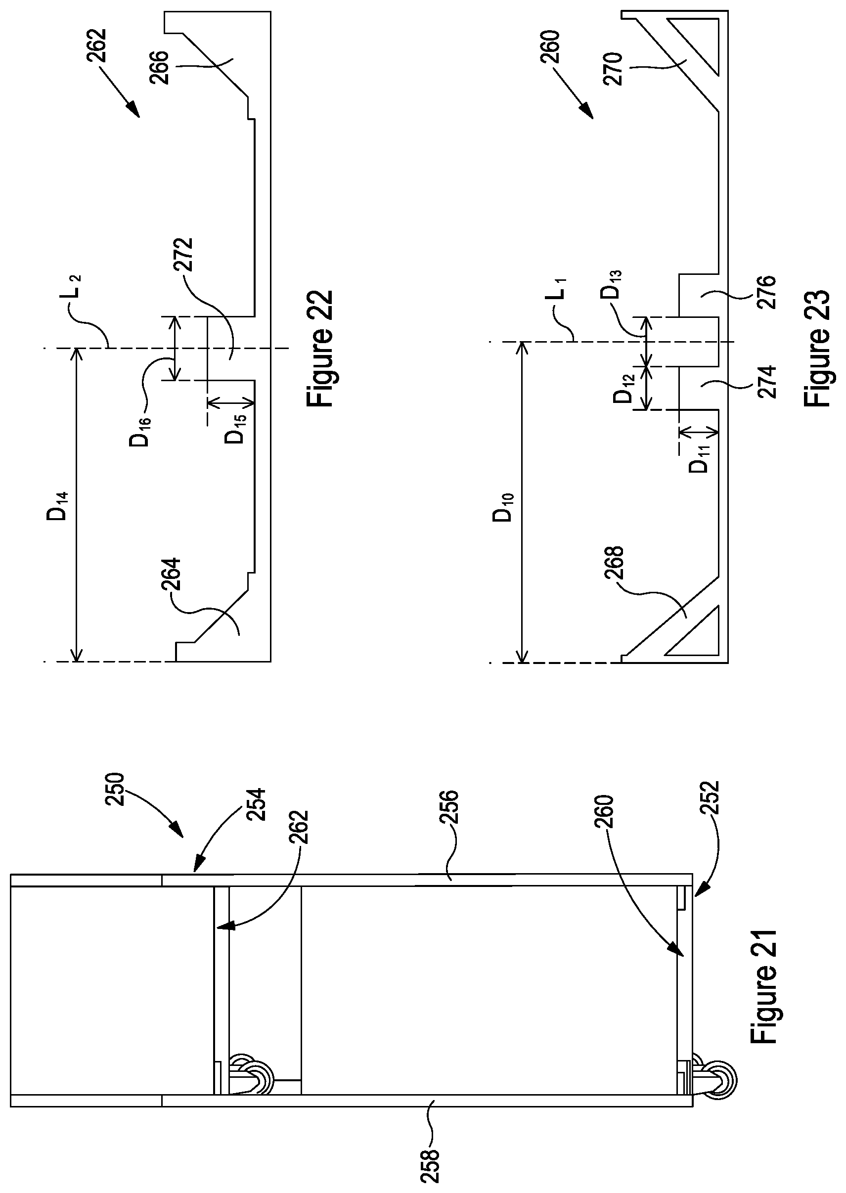Patent US12617582 Figure 20 – Adjustable elevated stacking pallet support member and methods of elevated stacking of pallets