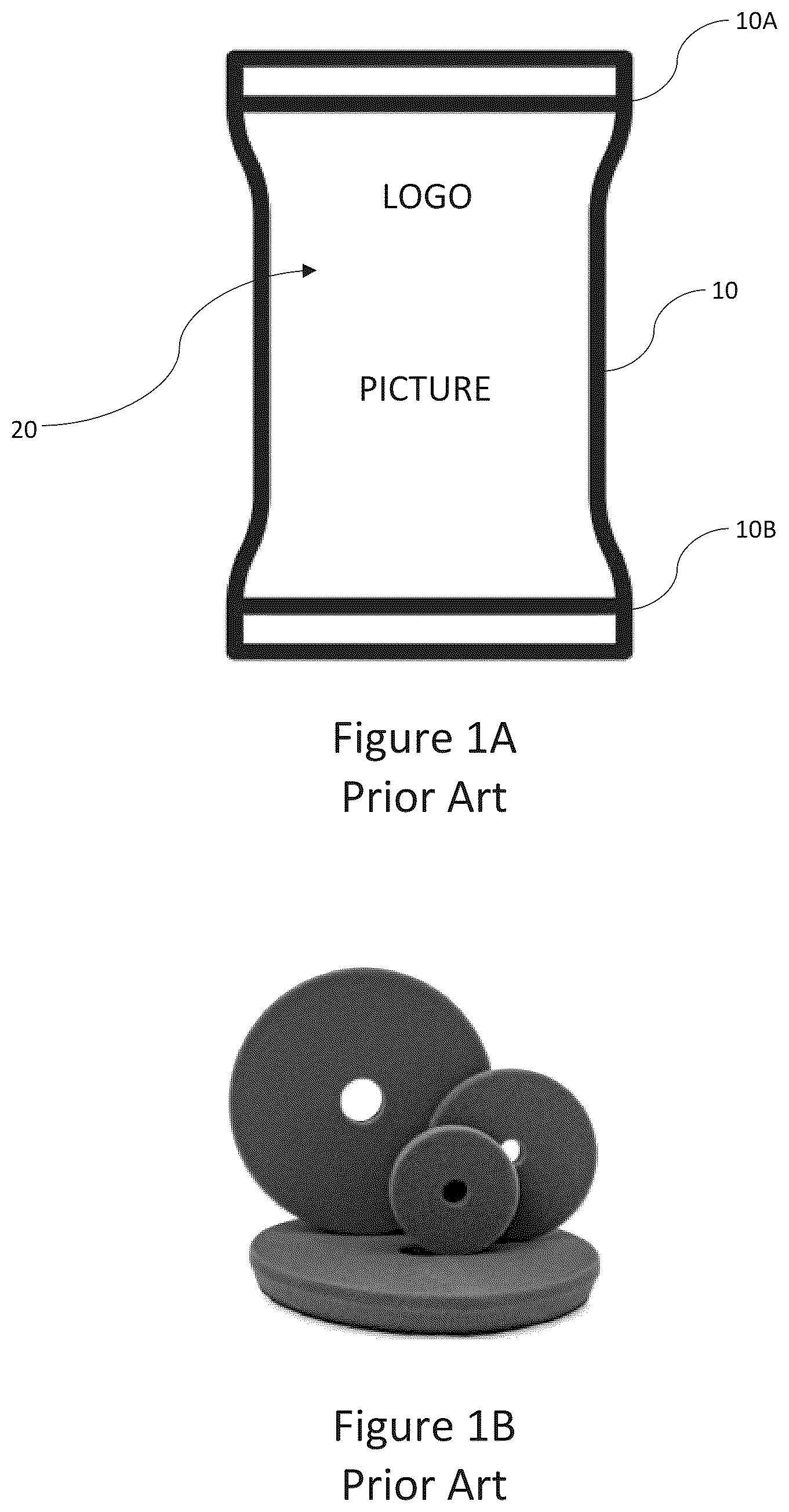 Patent US12617584 Figure 1 – Packaging for a buffing pad