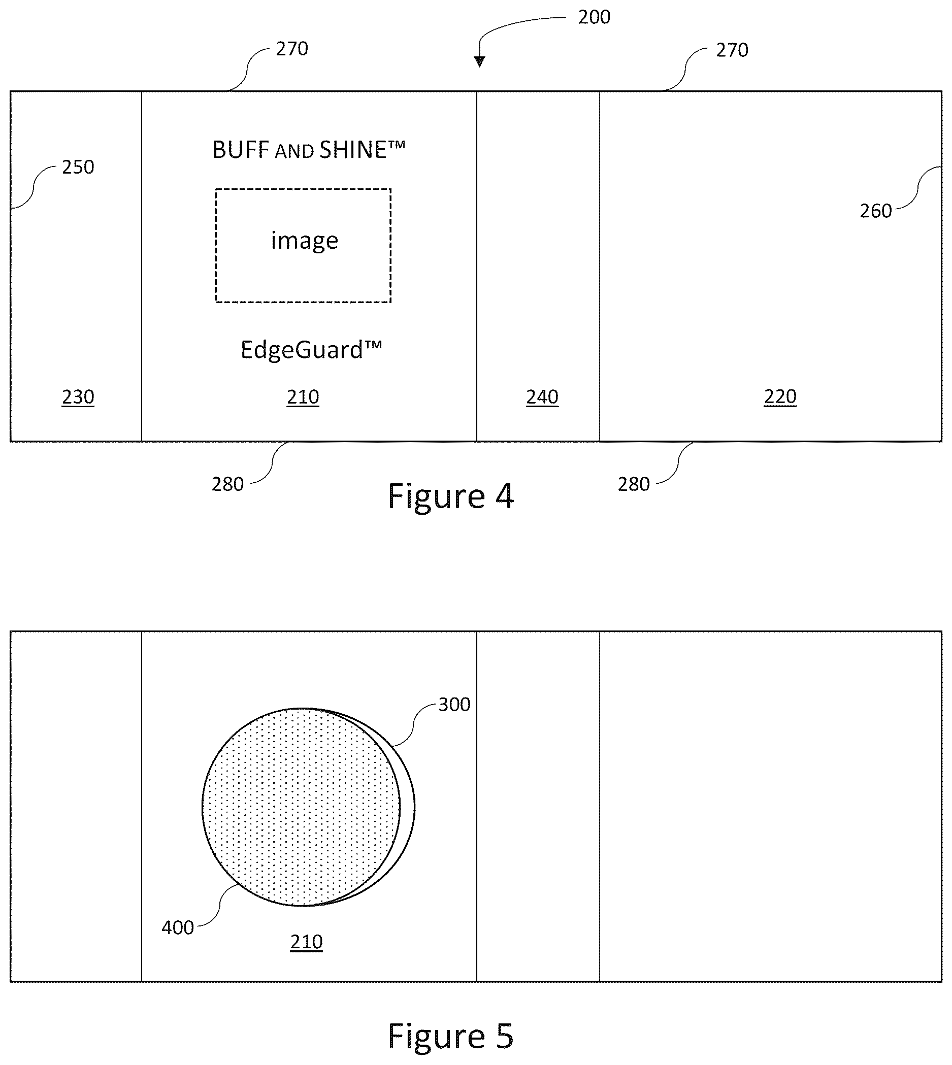 Patent US12617584 Figure 5 – Packaging for a buffing pad