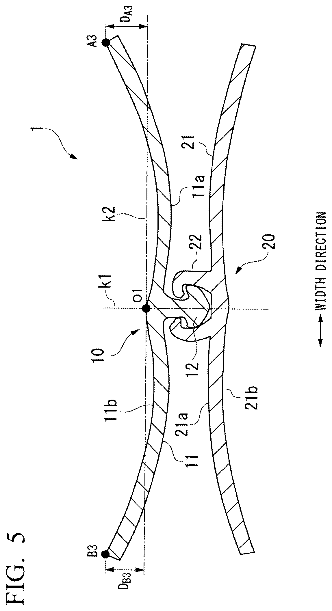 Patent US12617586 Figure 5 – Fitting tool and fitting-tool-equipped bag body