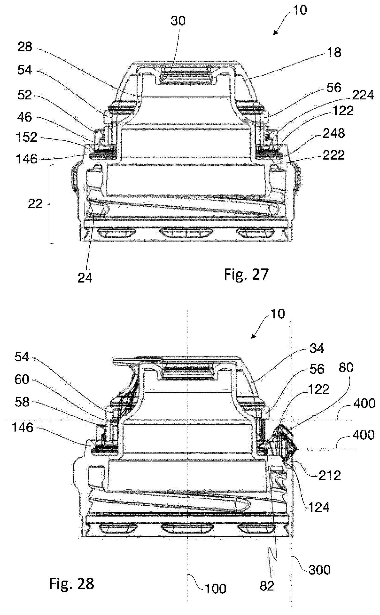 Patent US12617591 Figure 13 – Aseptic container closure having a hinge and a mouthpiece