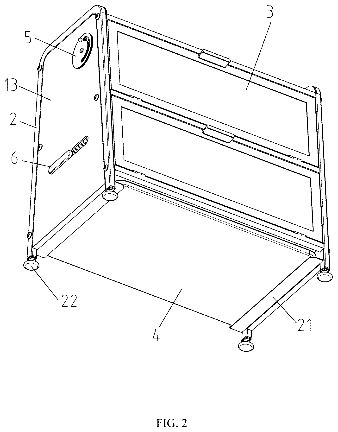 Patent US12617592 Figure 2 – Storage box with adjustable air vents