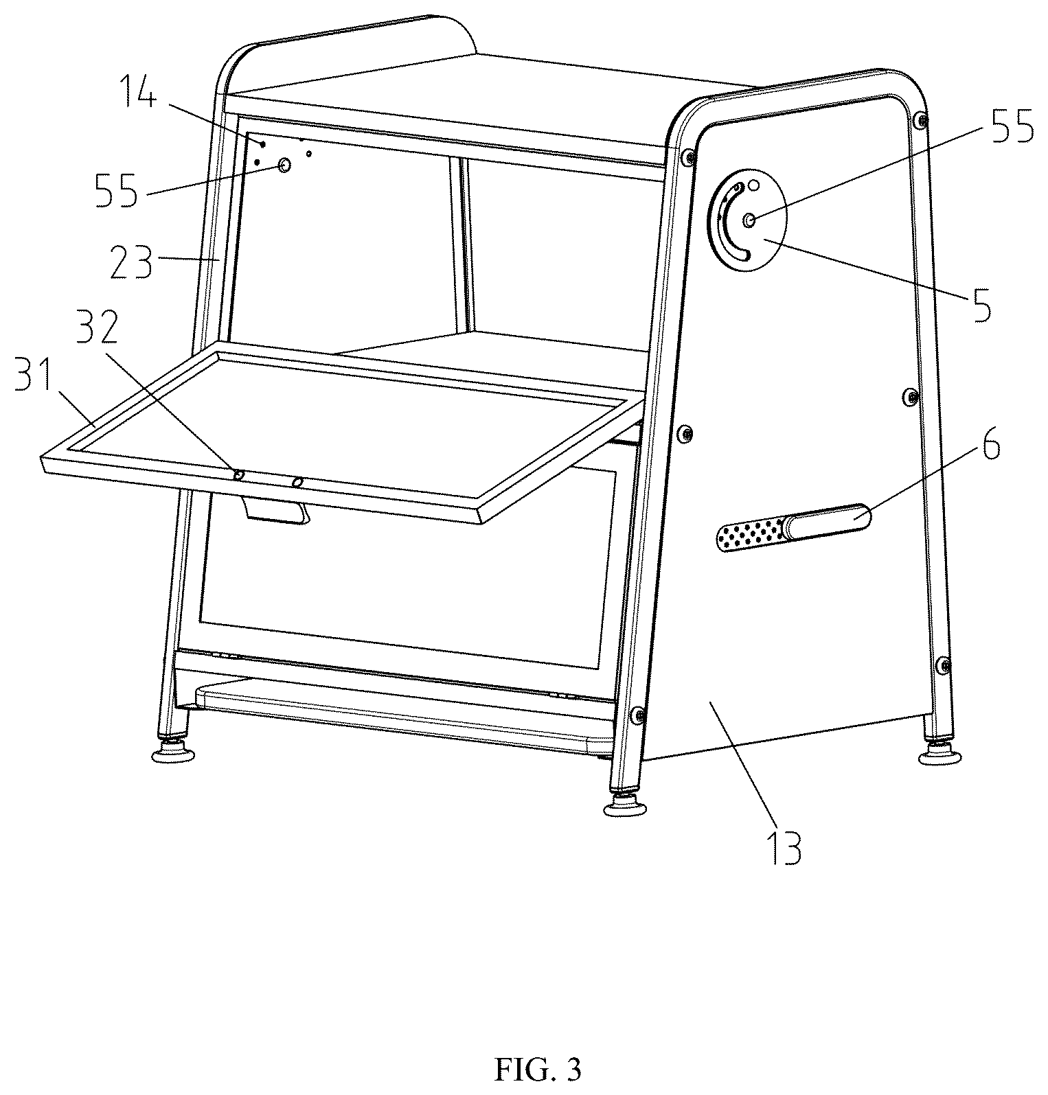 Patent US12617592 Figure 3 – Storage box with adjustable air vents