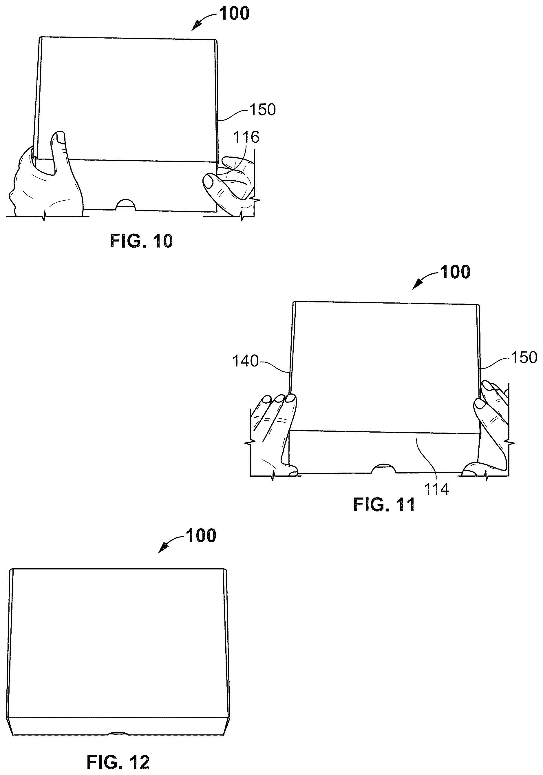 Patent US12617594 Figure 6 – Mail packaging having expandable securing fixative platform panel
