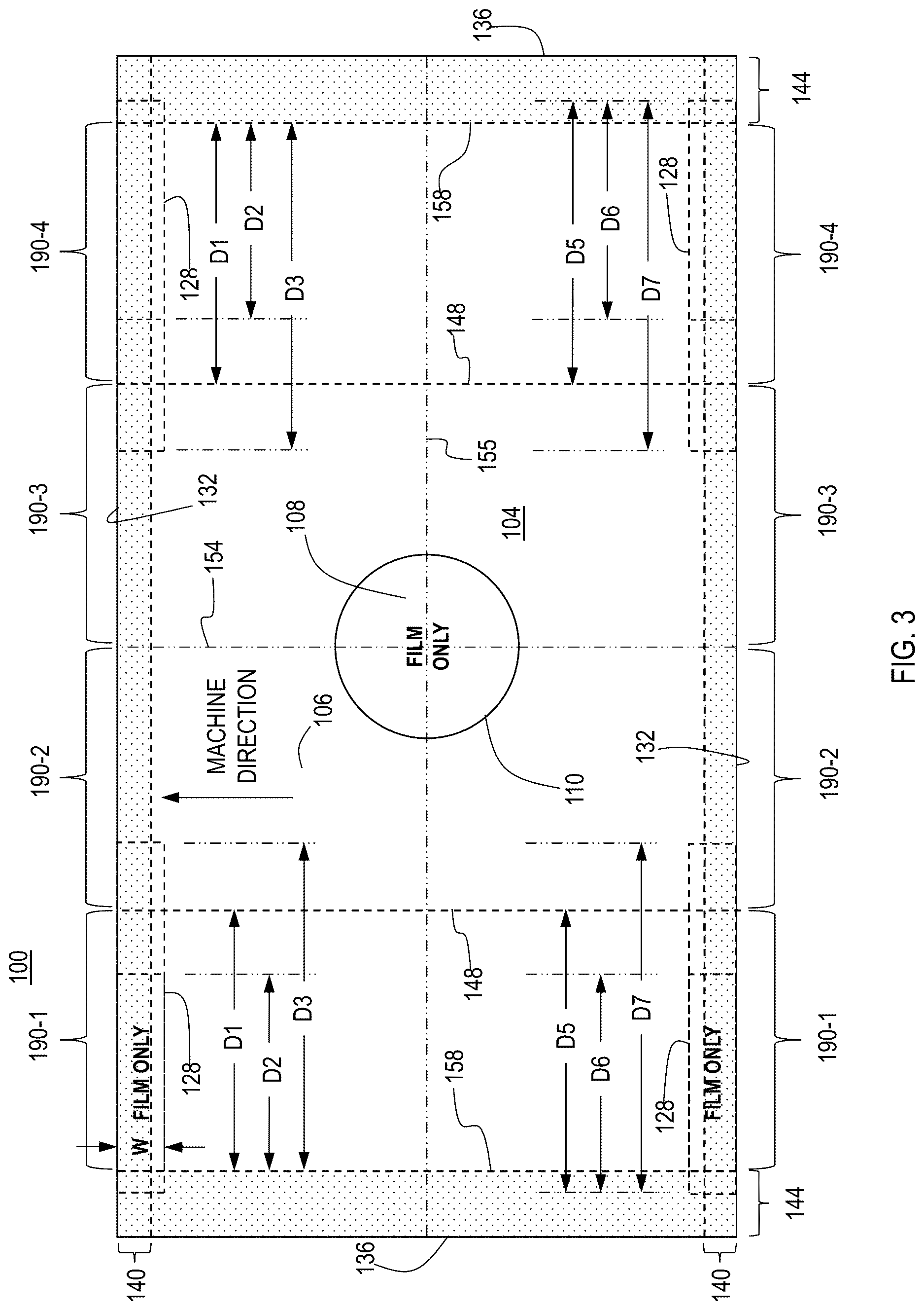 Patent US12617596 Figure 3 – Flow wrap packaging structures