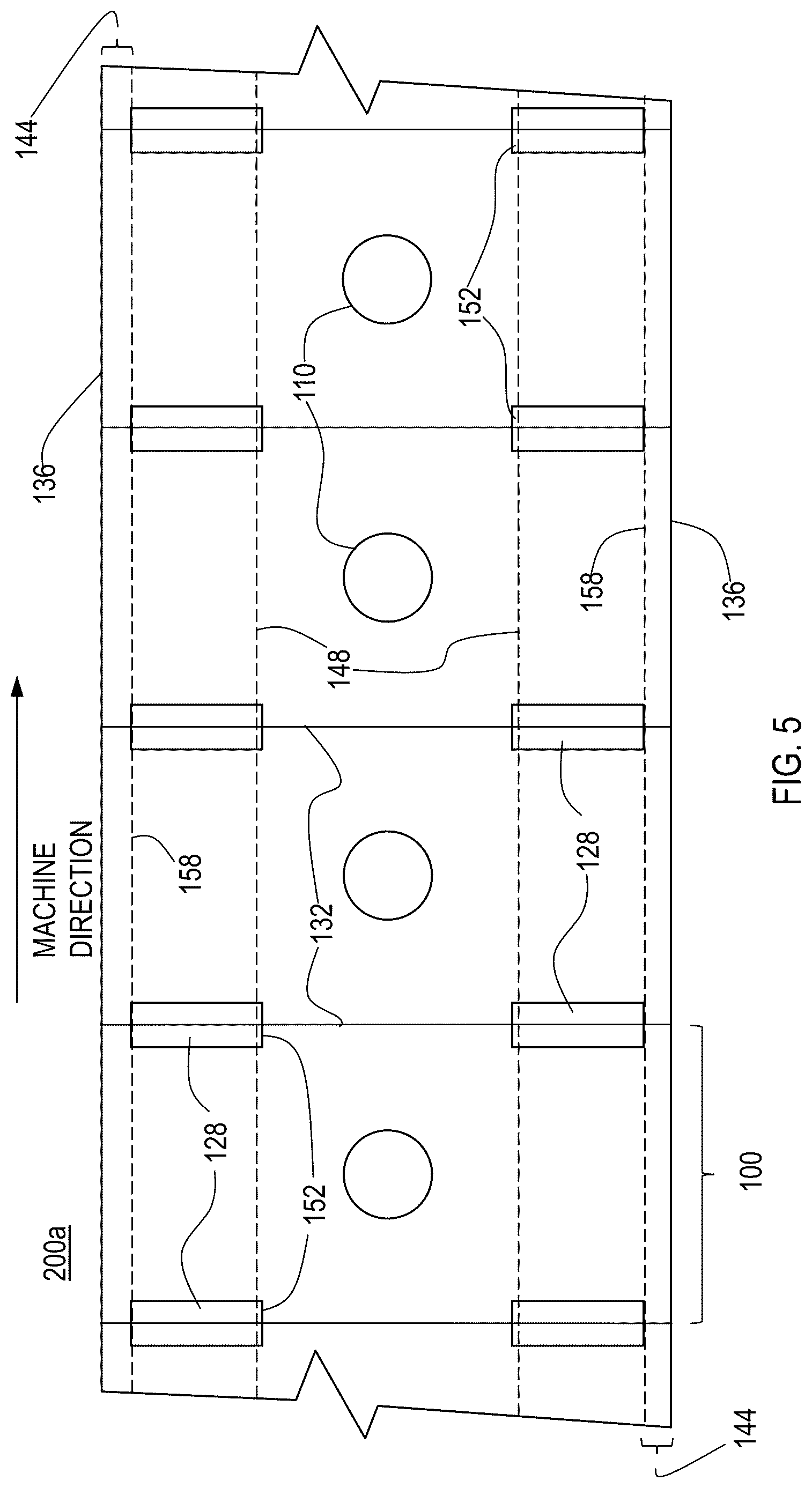 Patent US12617596 Figure 5 – Flow wrap packaging structures