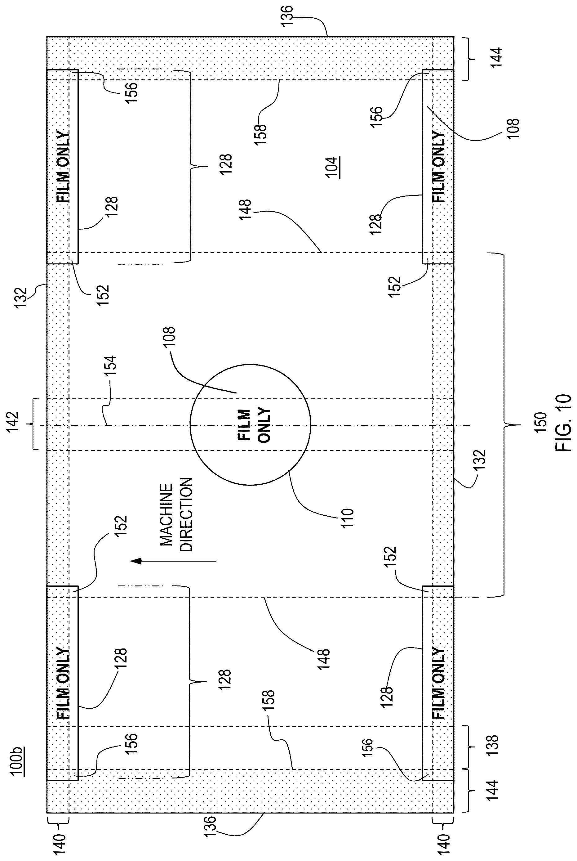 Patent US12617596 Figure 8 – Flow wrap packaging structures