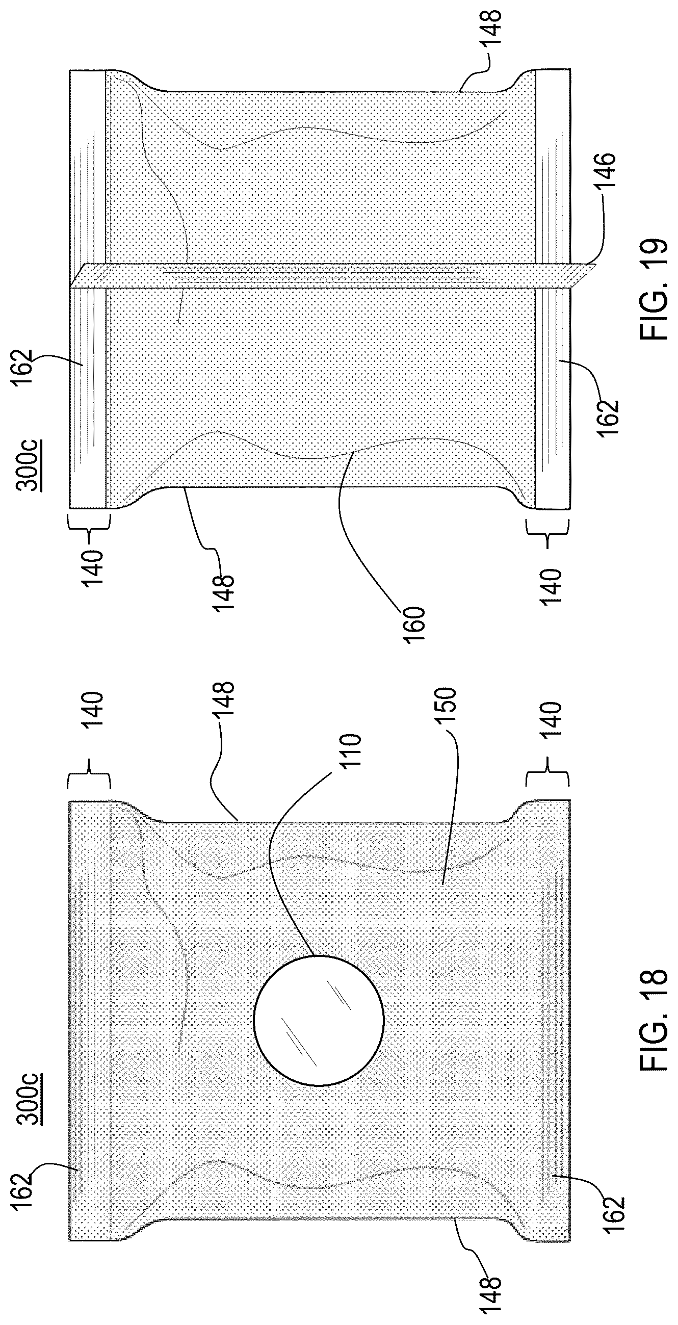 Patent US12617596 Figure 14 – Flow wrap packaging structures