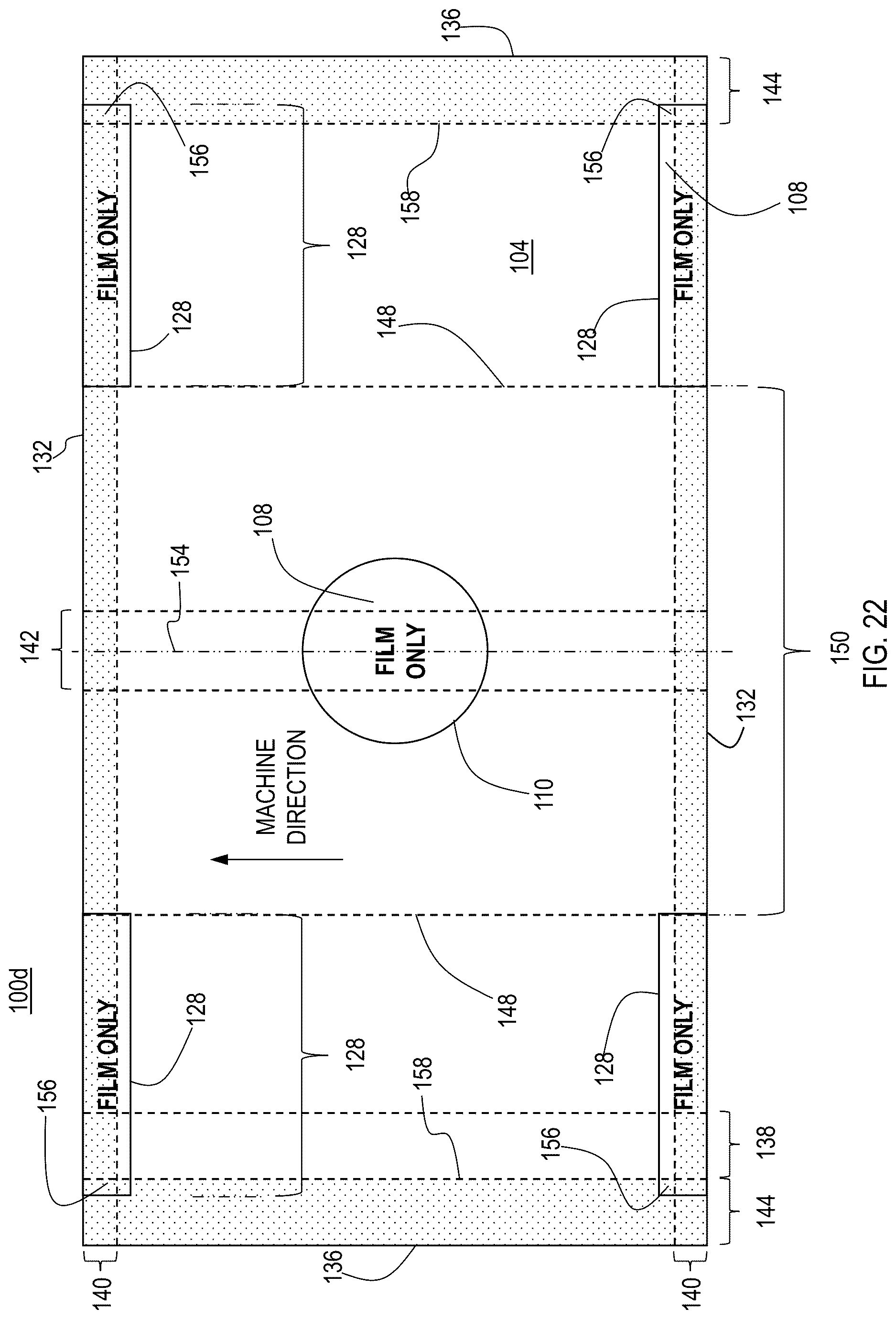 Patent US12617596 Figure 16 – Flow wrap packaging structures
