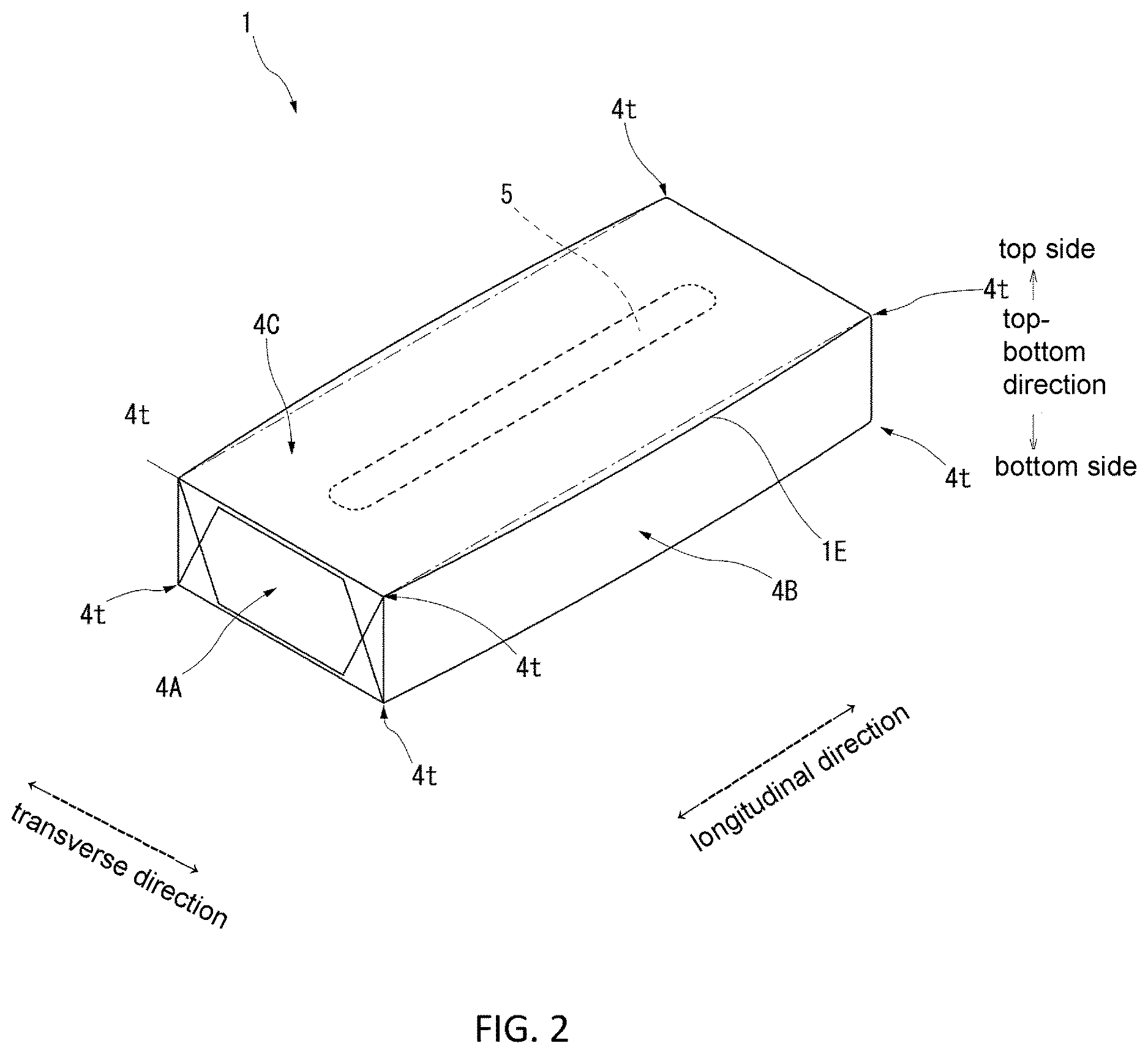 Patent US12617597 Figure 2 – Film-packaged tissue product collective pack and packaging material for film-packaged tissue product collective pack