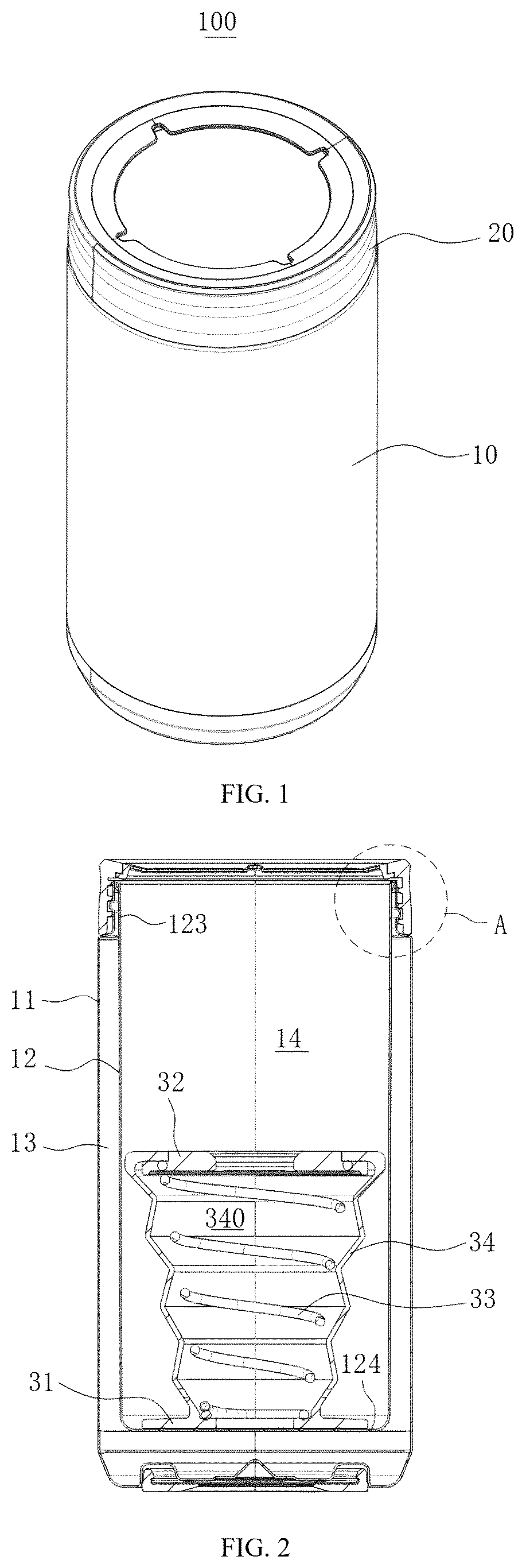 Patent US12617599 Figure 1 – Adaptive beverage container sleeve