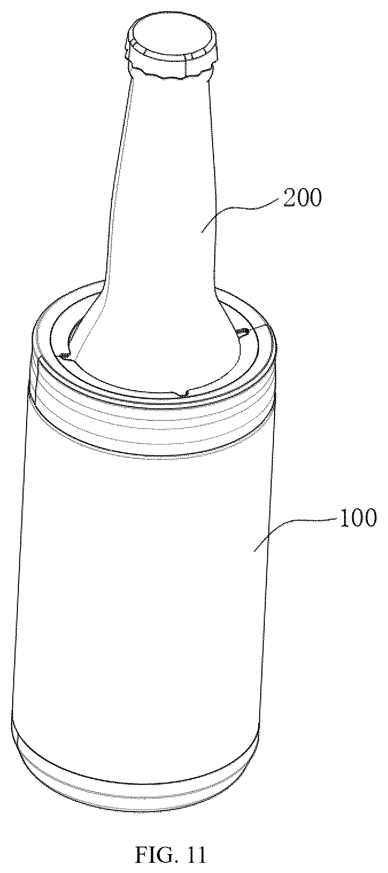Patent US12617599 Figure 6 – Adaptive beverage container sleeve