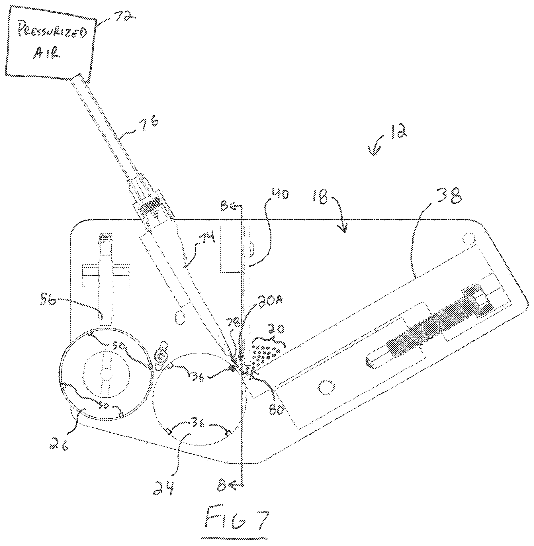 Patent US12617600 Figure 8 – Needle dispenser