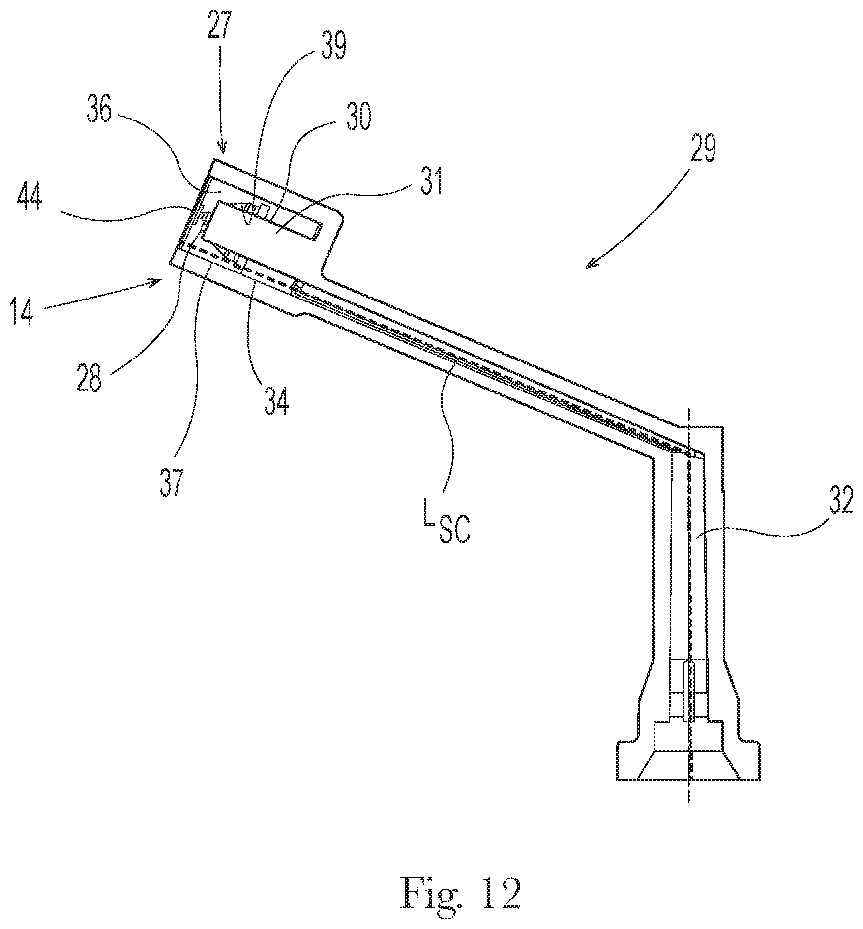 Patent US12617602 Figure 7 – Aerosol dispenser and nozzle with reduced drip