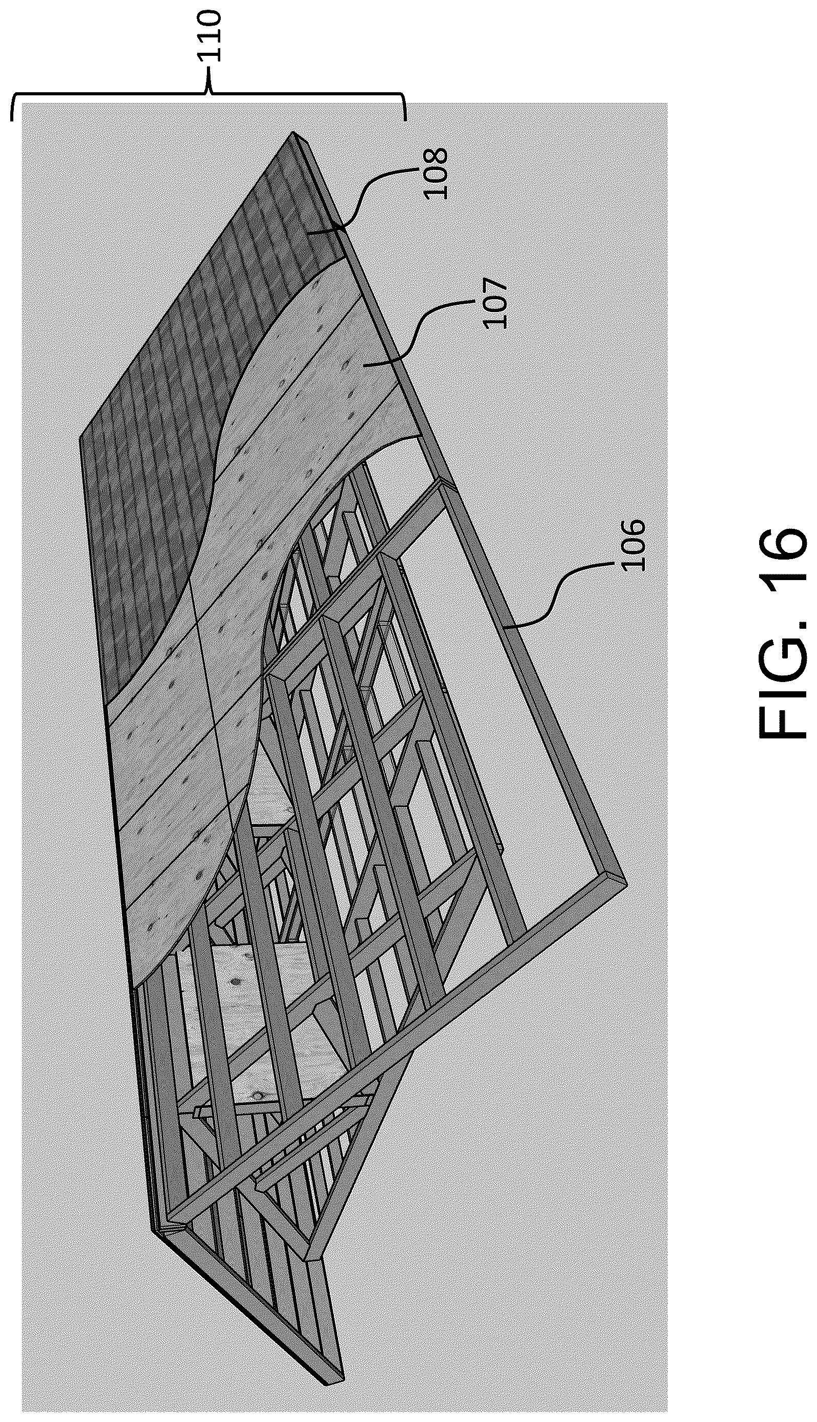 Patent US12617606 Figure 16 – Prefabricated truss construction modules