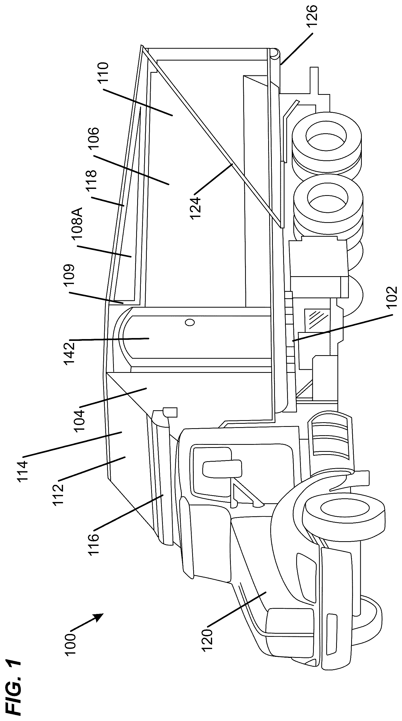 Patent US12617607 — Covered dumpster and portable toilet system — Figure 1