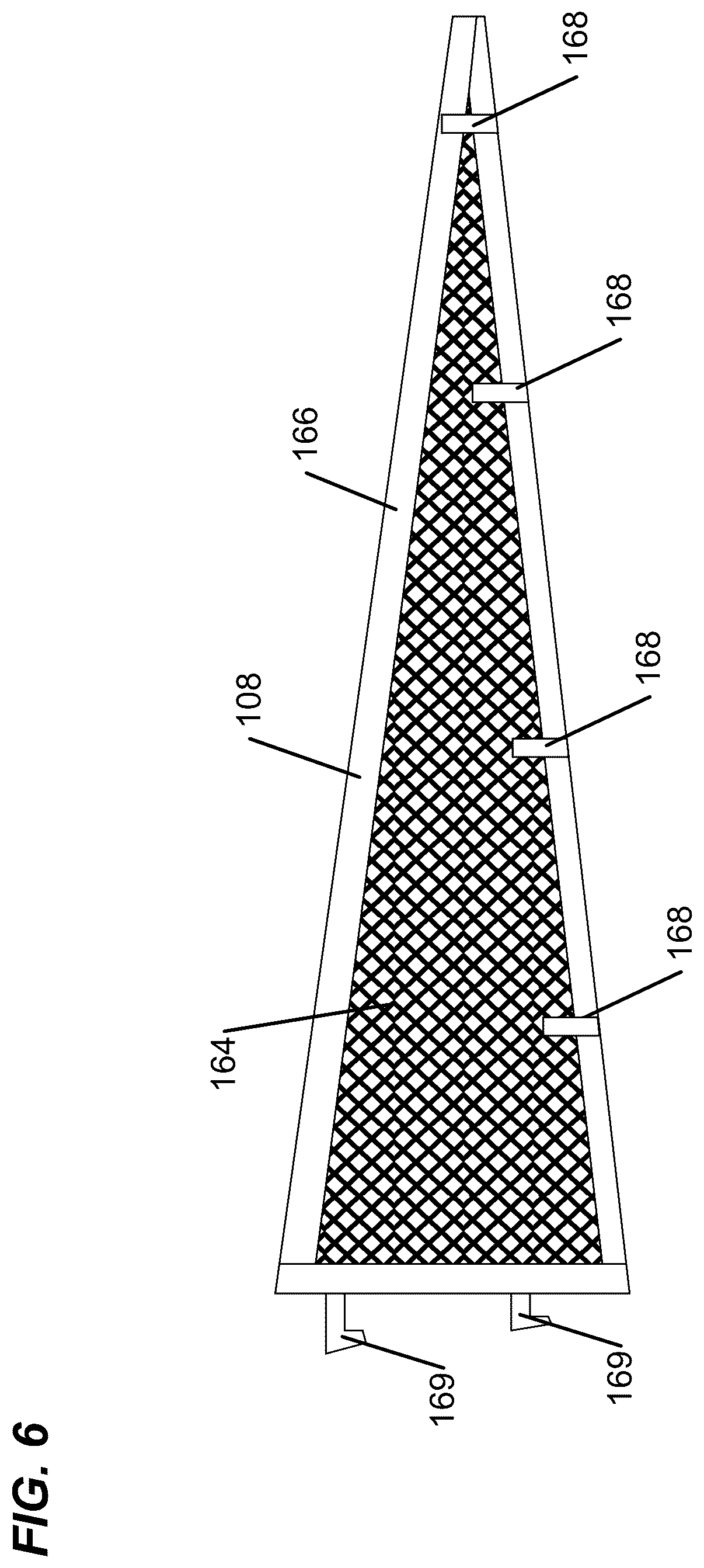 Patent US12617607 Figure 6 – Covered dumpster and portable toilet system