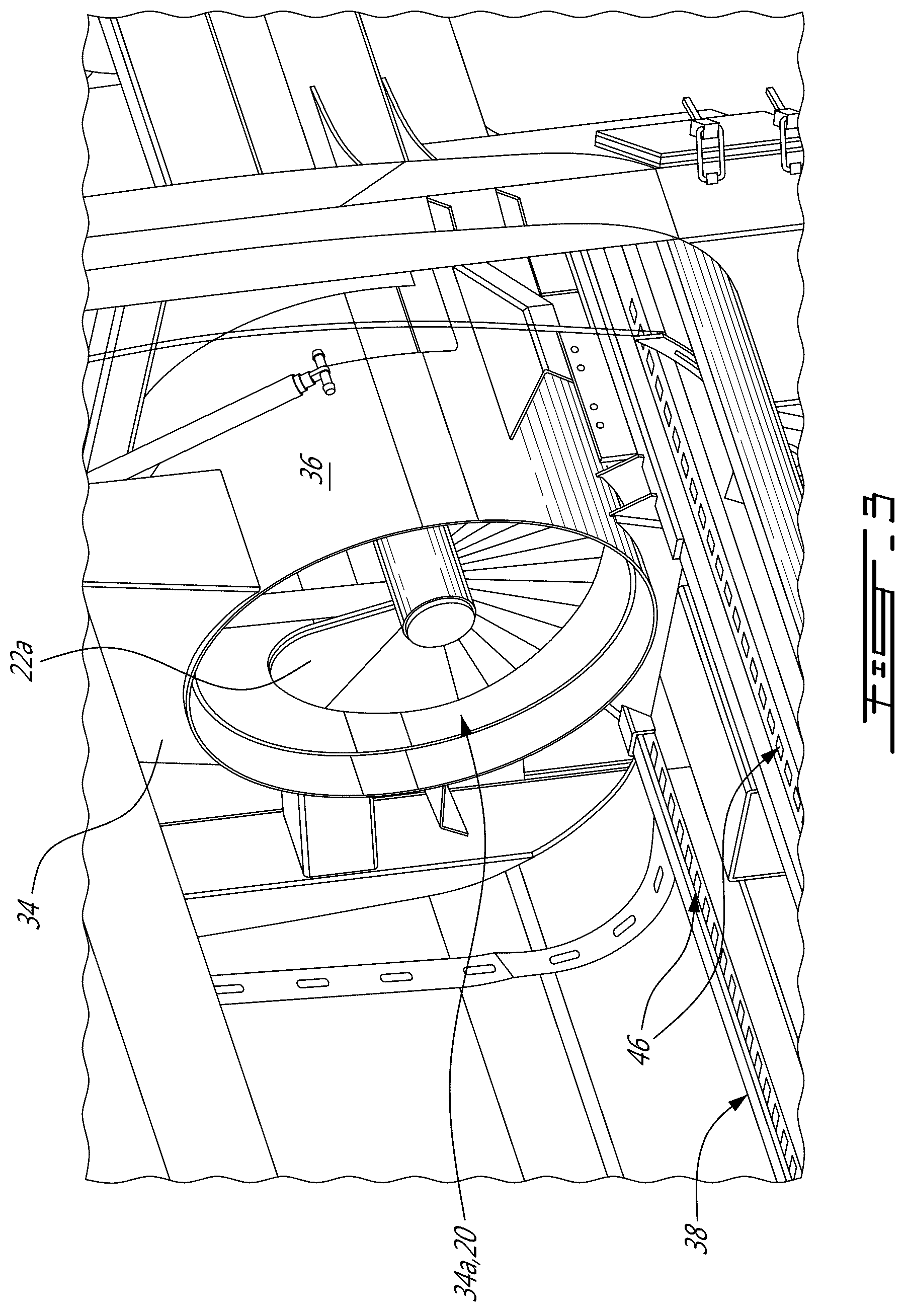 Patent US12617608 Figure 3 – Pack through eject panel