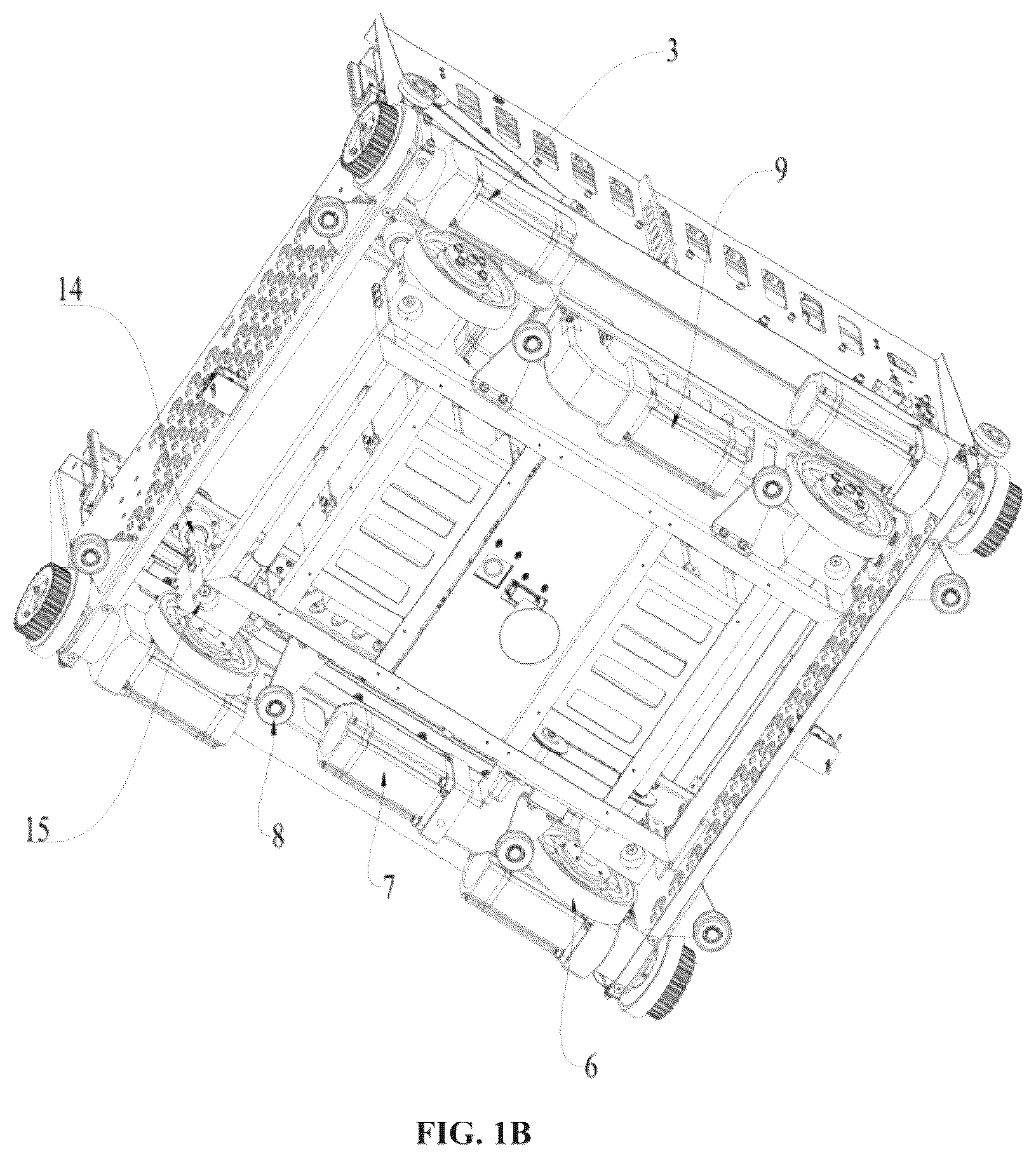 Patent US12617612 Figure 2 – Mobile cart for storage and retrieval of payloads within a warehouse