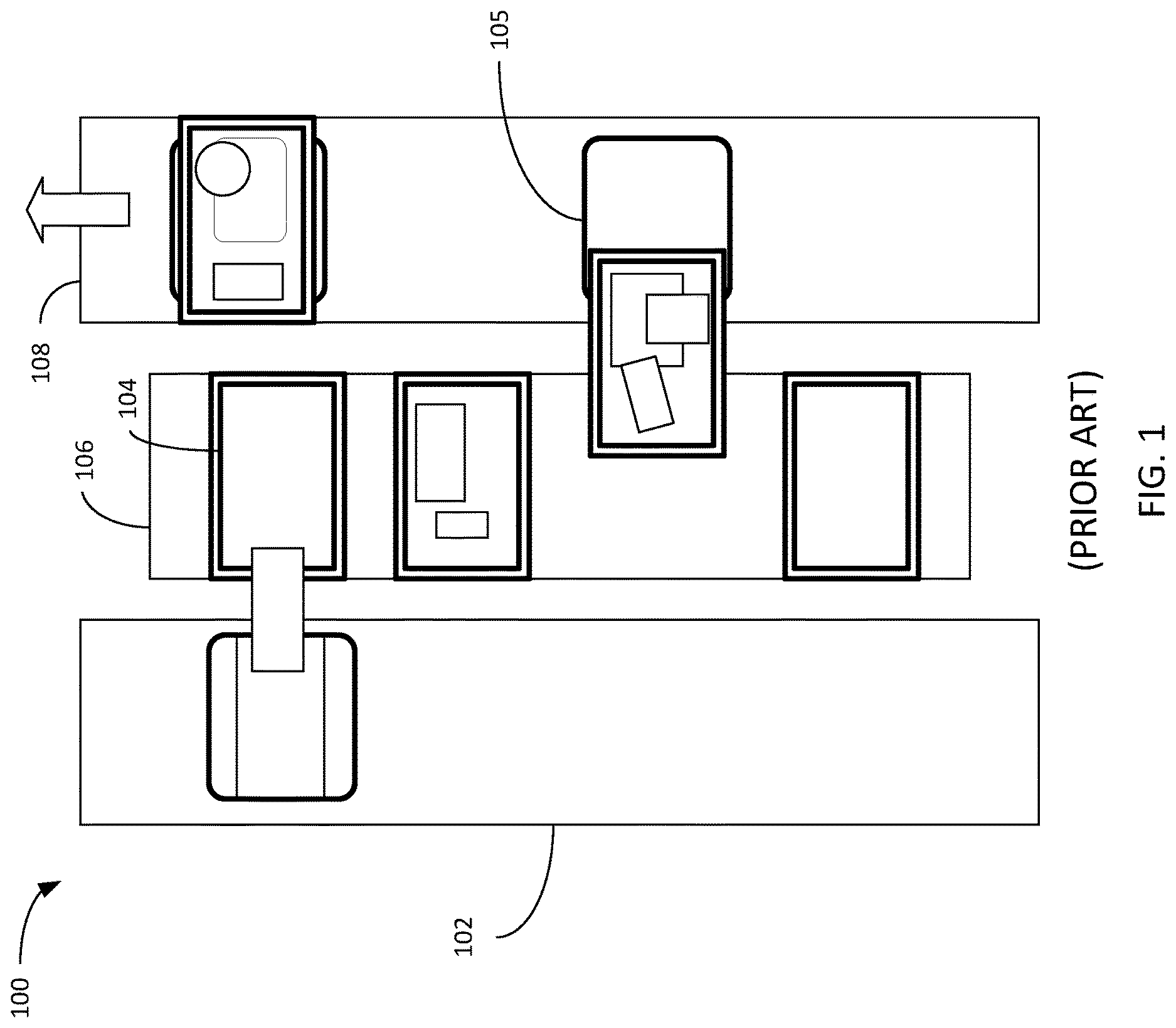 Patent US12617613 — Systems and methods for a high throughput sortation system — Figure 1