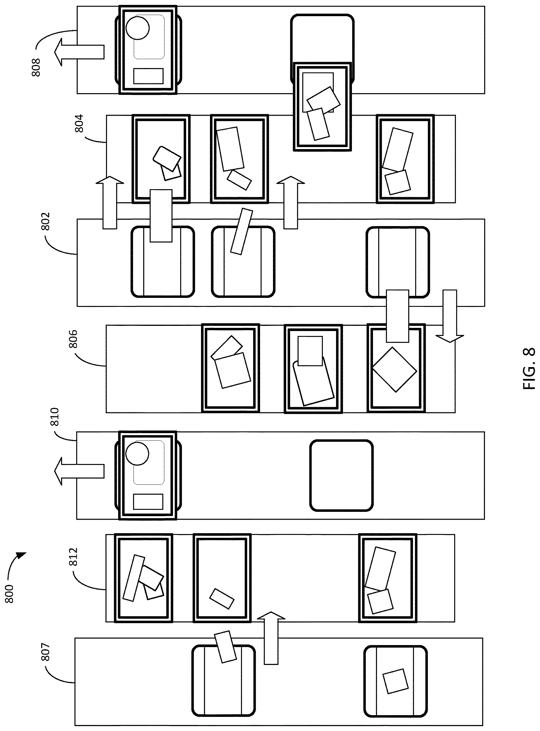 Patent US12617613 Figure 7 – Systems and methods for a high throughput sortation system