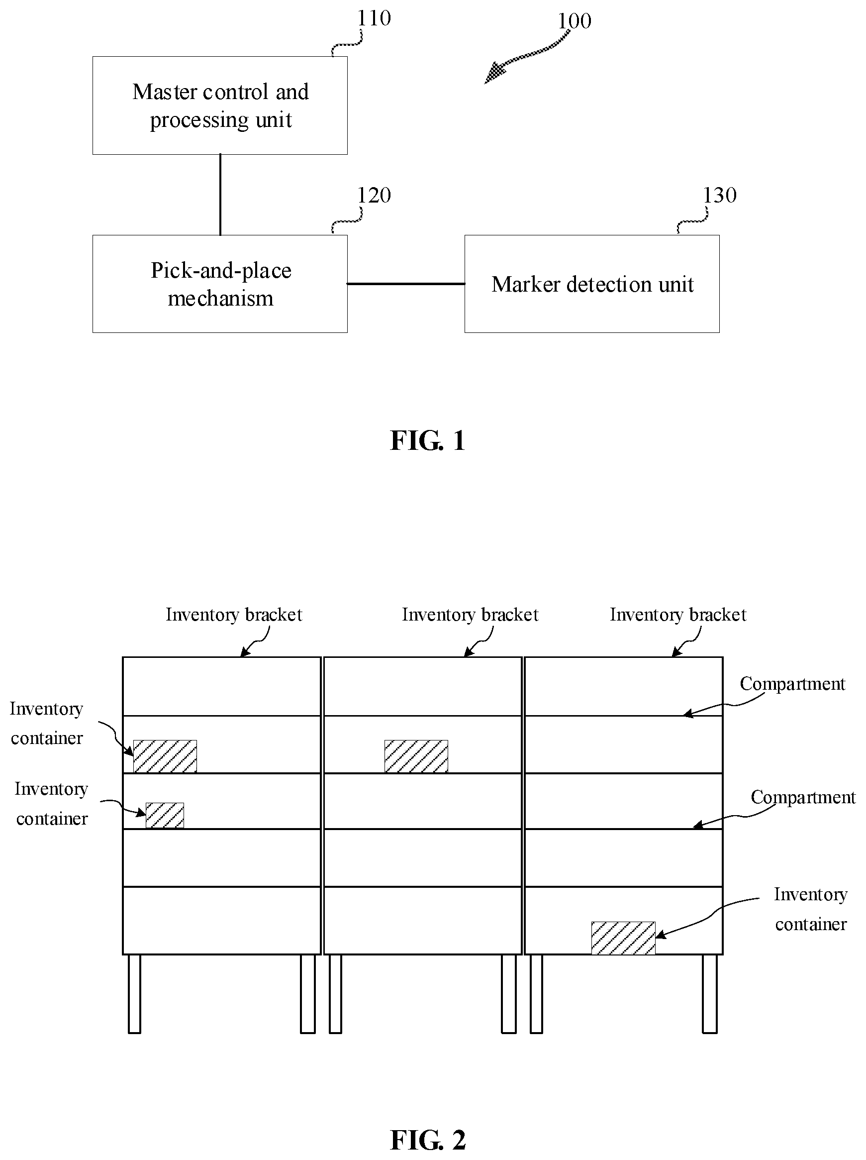 Patent US12617614 Figure 1 – Robot and robot-based container storage and removal method