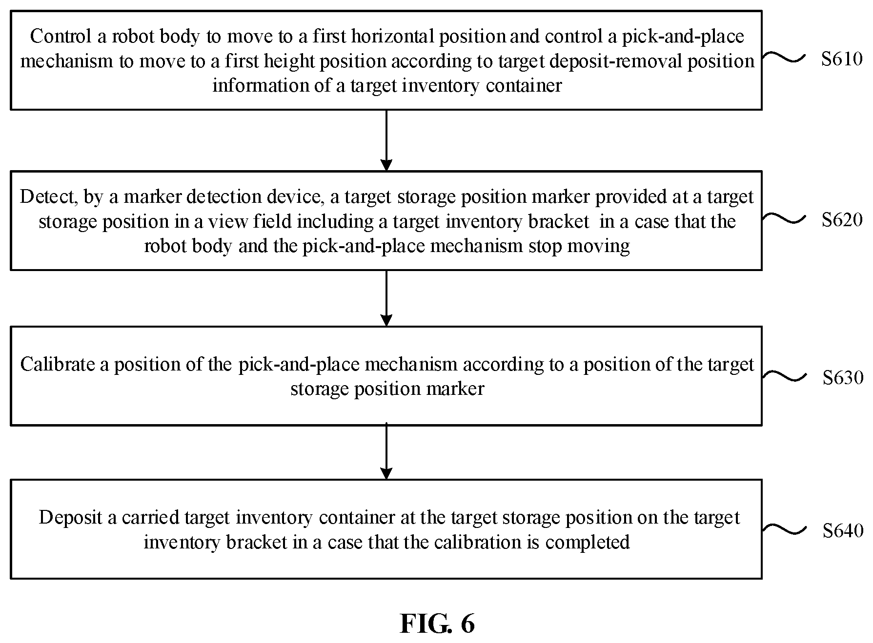 Patent US12617614 Figure 4 – Robot and robot-based container storage and removal method
